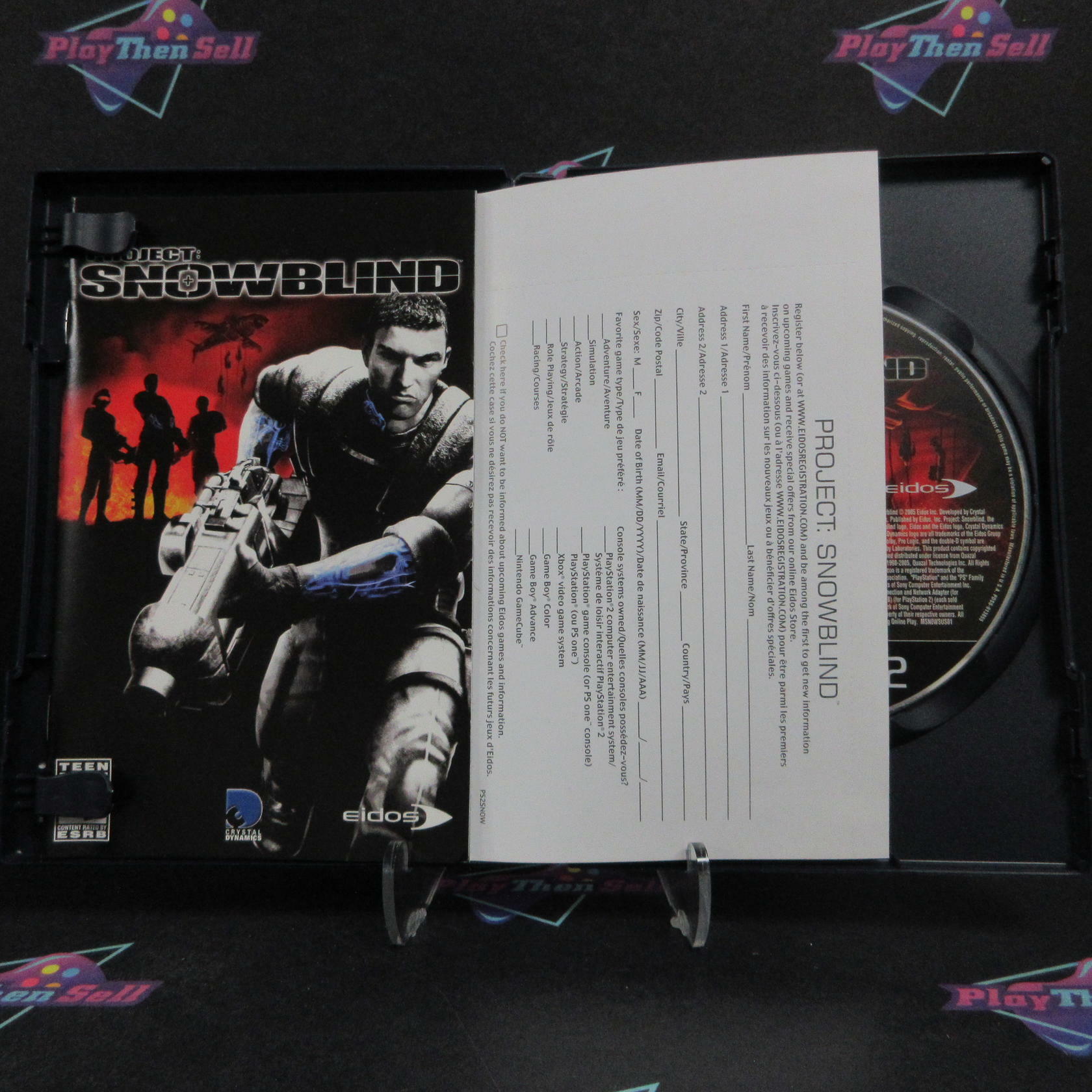 Project Snowblind PS2 PlayStation 2 + Reg Card Complete - Excellent