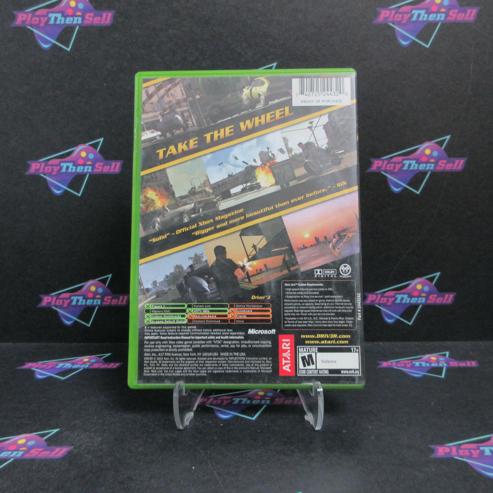 Driv3r / Driver 3 Xbox Complete - Very Good
