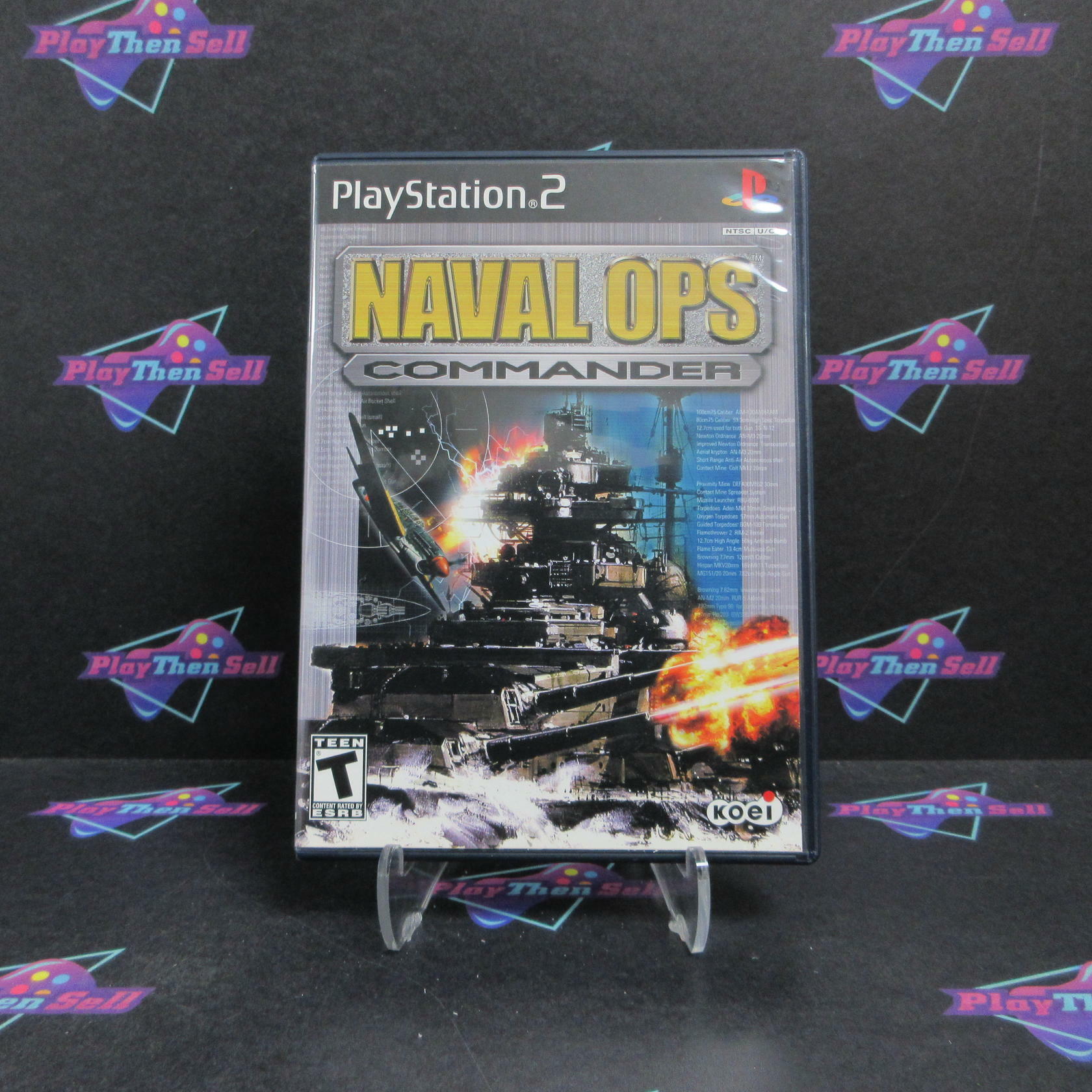 Naval Ops Commander PS2 PlayStation 2 + Reg Card Complete - Excellent