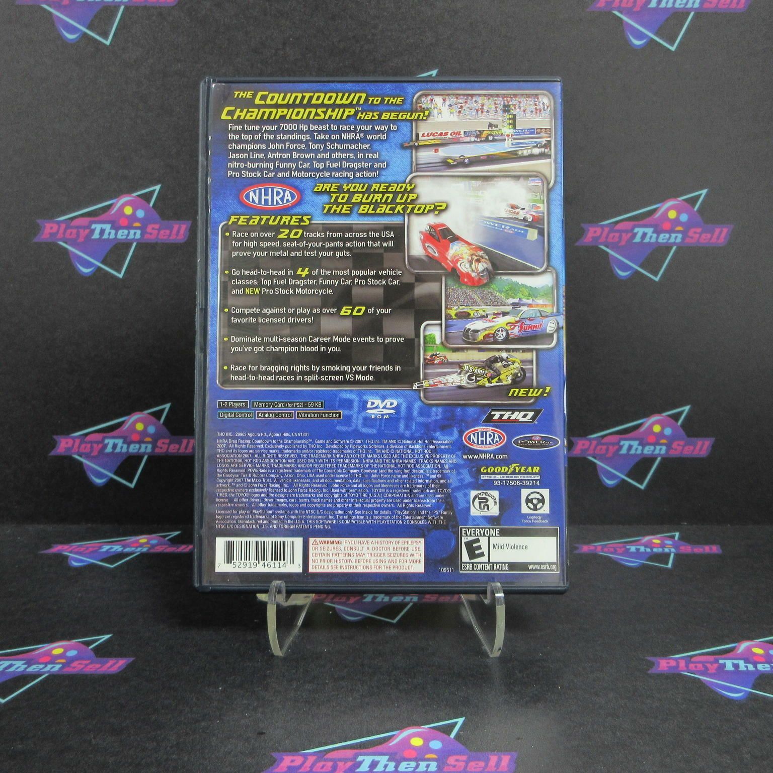 NHRA Countdown to the Championship 2007 PS2 PlayStation 2 Complete - Excellent
