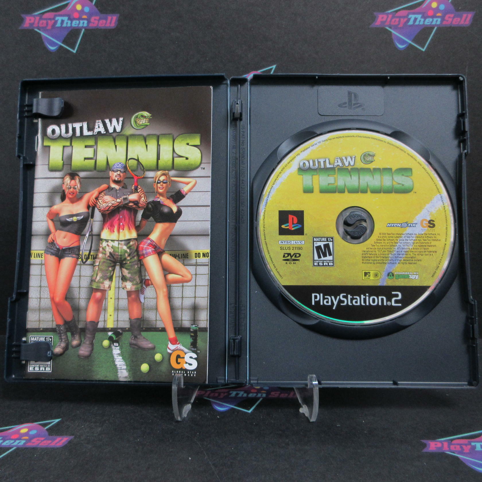 Outlaw Tennis PS2 PlayStation 2 + Reg Card Complete - Excellent