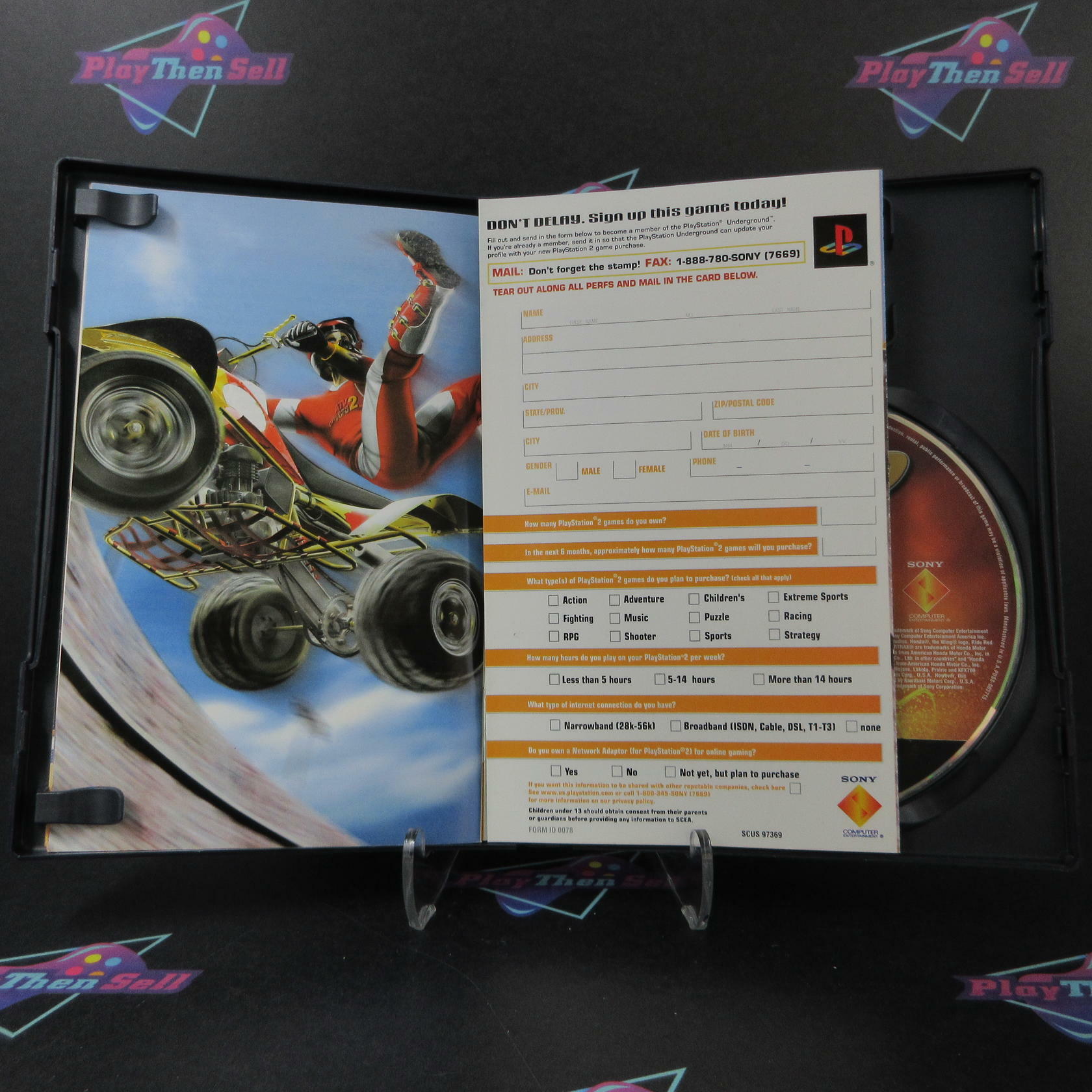 ATV Offroad Fury 2 PS2 PlayStation 2 + Reg Card Complete - Very Good
