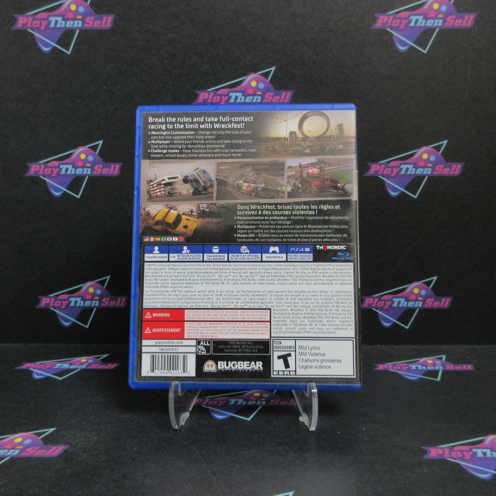 Wreckfest PS4 PlayStation 4 Complete - Very Good