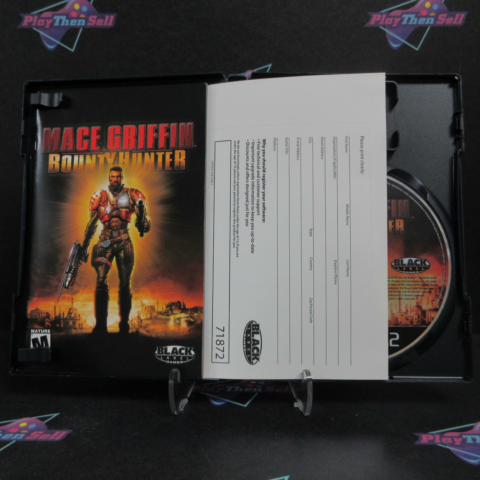 Mace Griffin Bounty Hunter PS2 PlayStation 2 + Reg Card Complete - Very Good