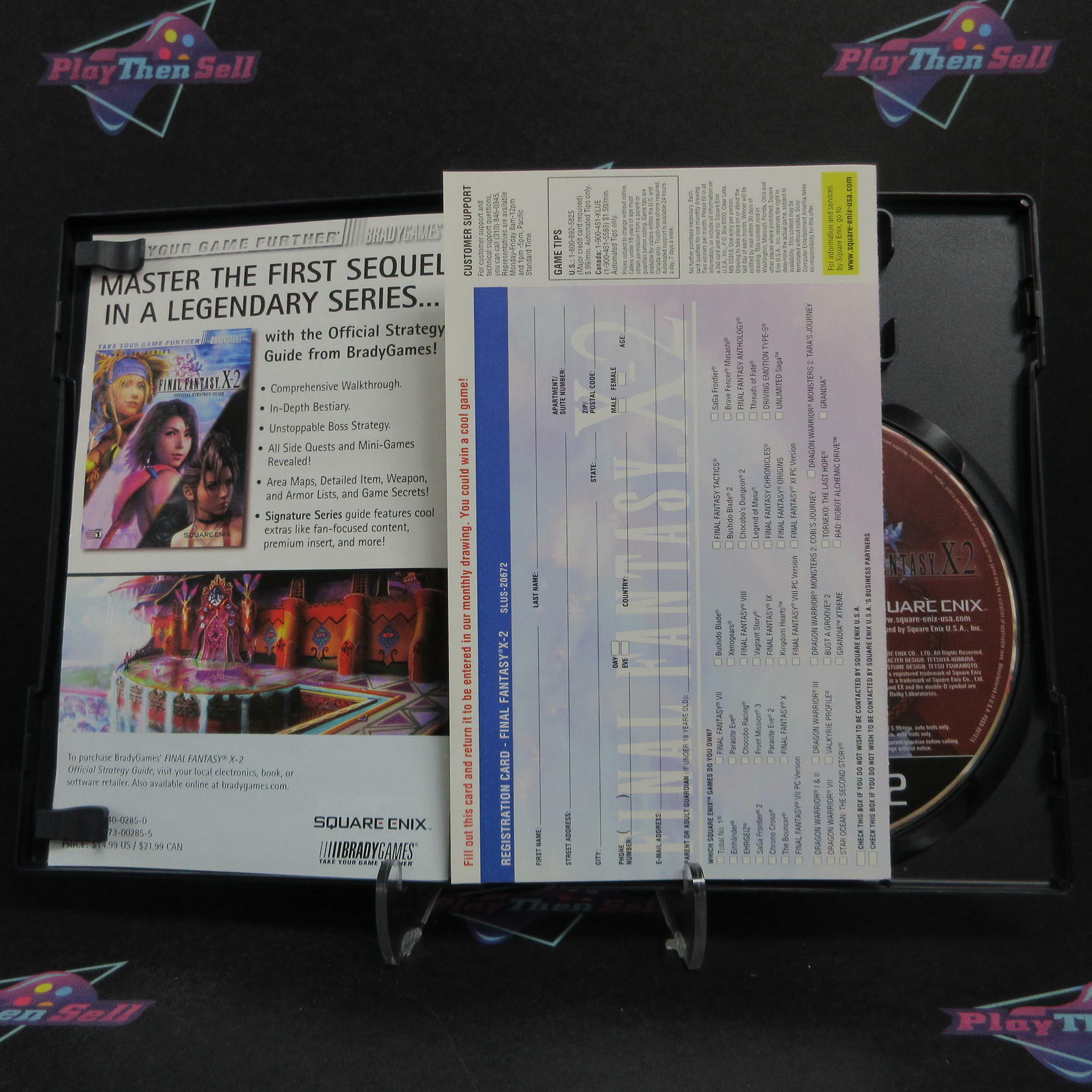 Final Fantasy X-2 PS2 PlayStation 2 + Reg Card Complete - Very Good