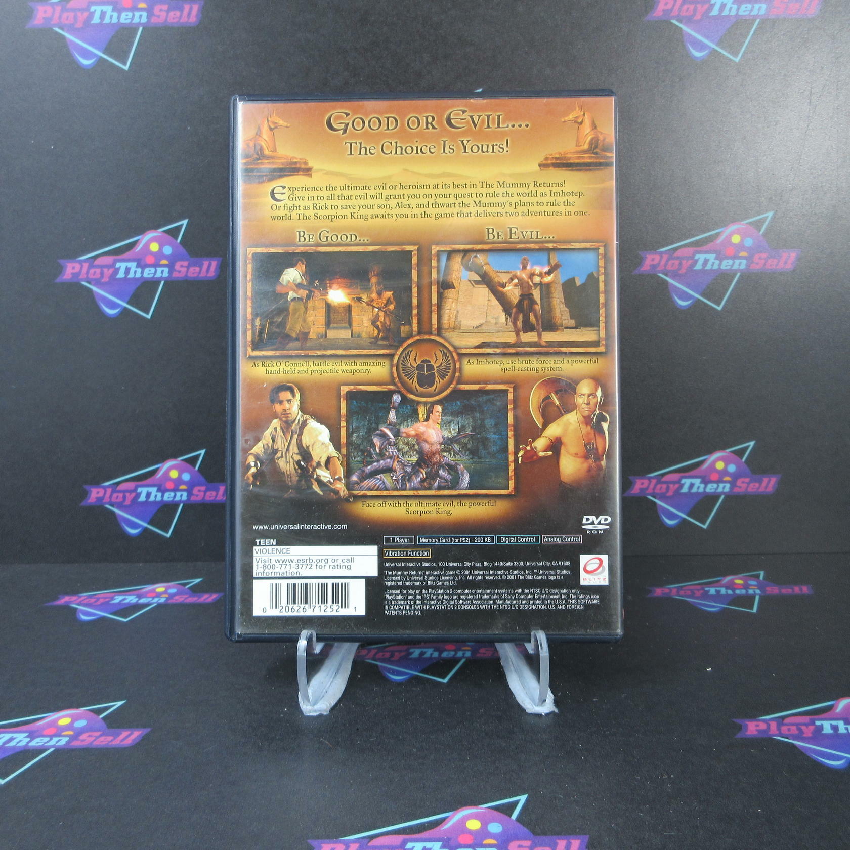 The Mummy Returns PS2 PlayStation 2 Complete - Very Good