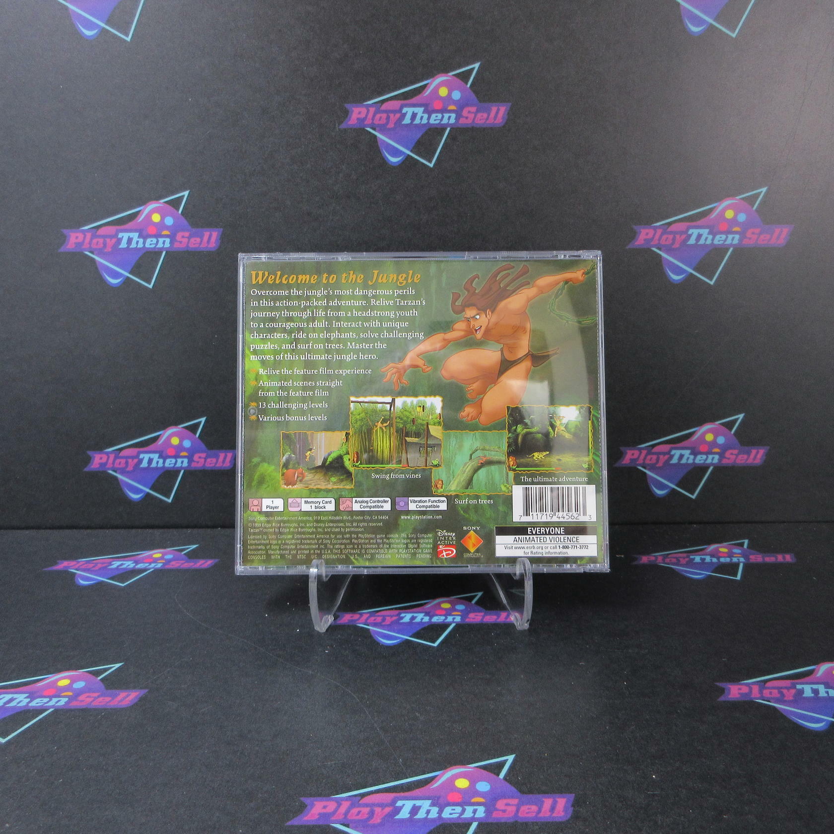 Tarzan PS1 PlayStation 1 Complete - Very Good