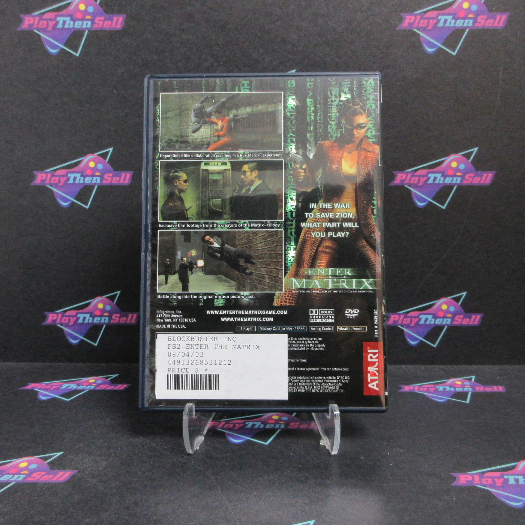 Enter The Matrix PS2 PlayStation 2 Complete - Very Good