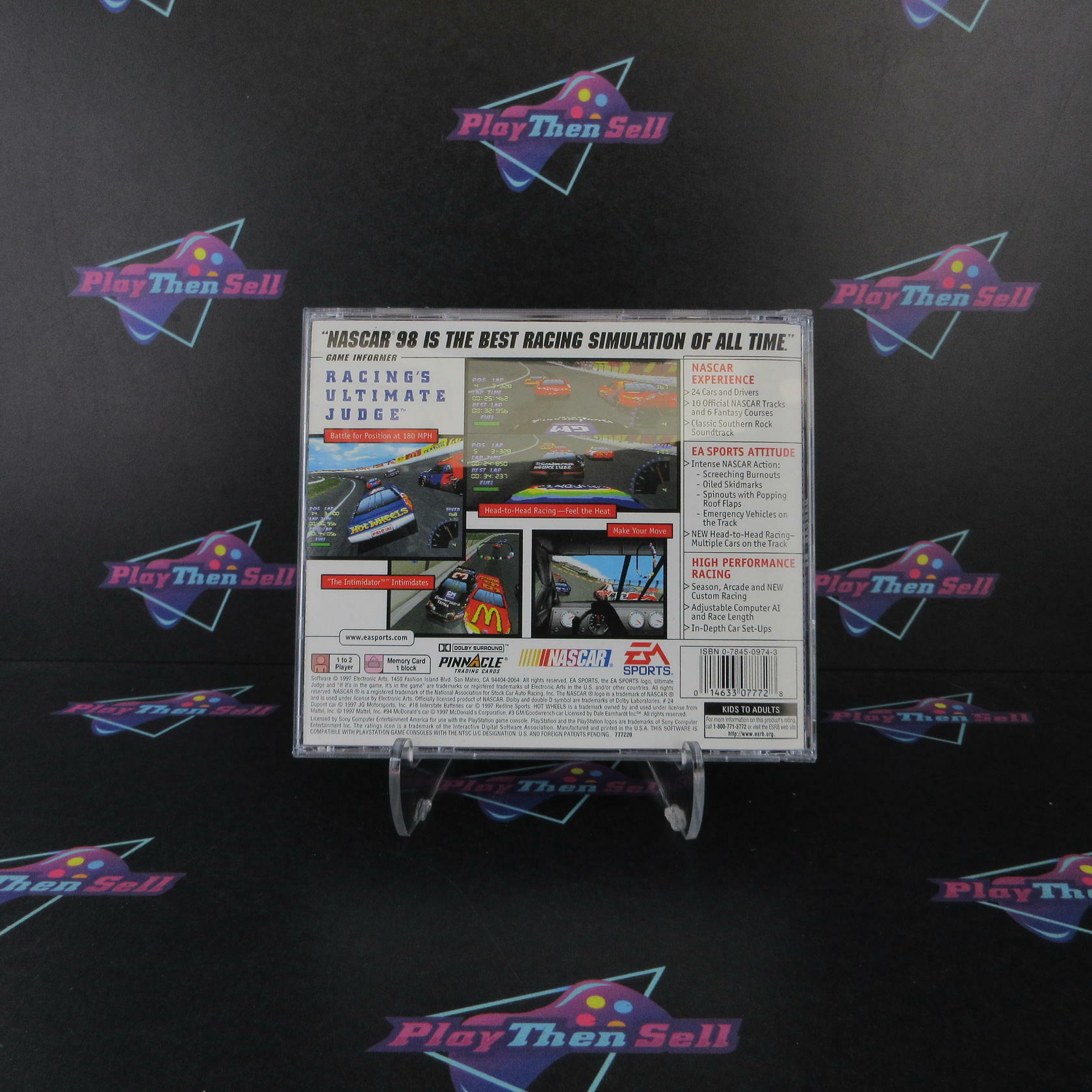 NASCAR 98 PS1 PlayStation 1 Complete - Very Good