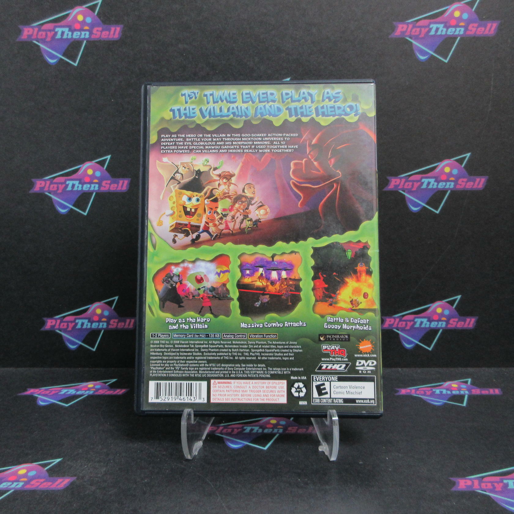 SpongeBob SquarePants Globs of Doom PS2 PlayStation 2 Complete - Very Good