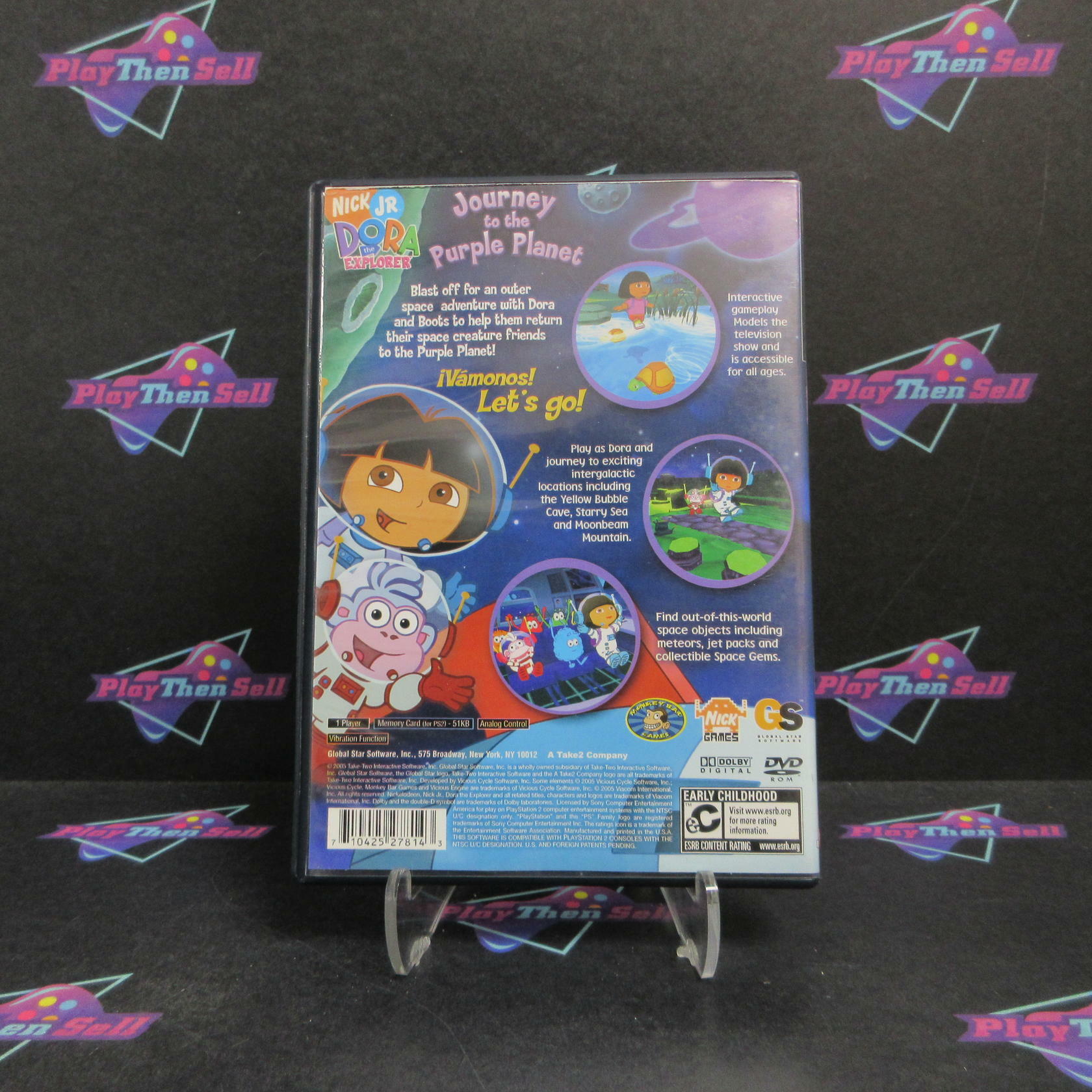 Dora the Explorer Journey to the Purple Planet PS2 PlayStation 2 CIB - Very Good