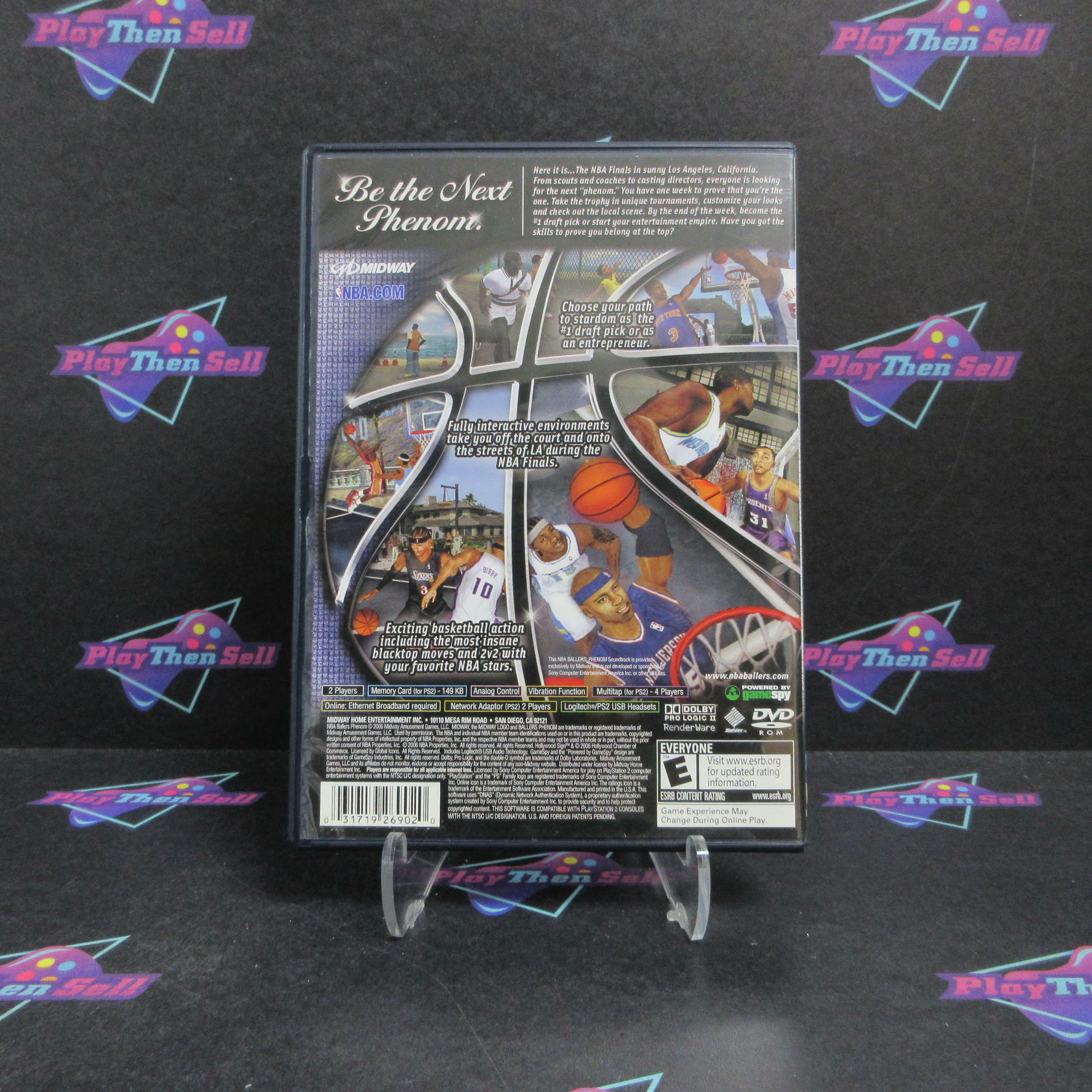 NBA Ballers Phenom PS2 PlayStation 2 + CD / Reg Card Complete - Excellent