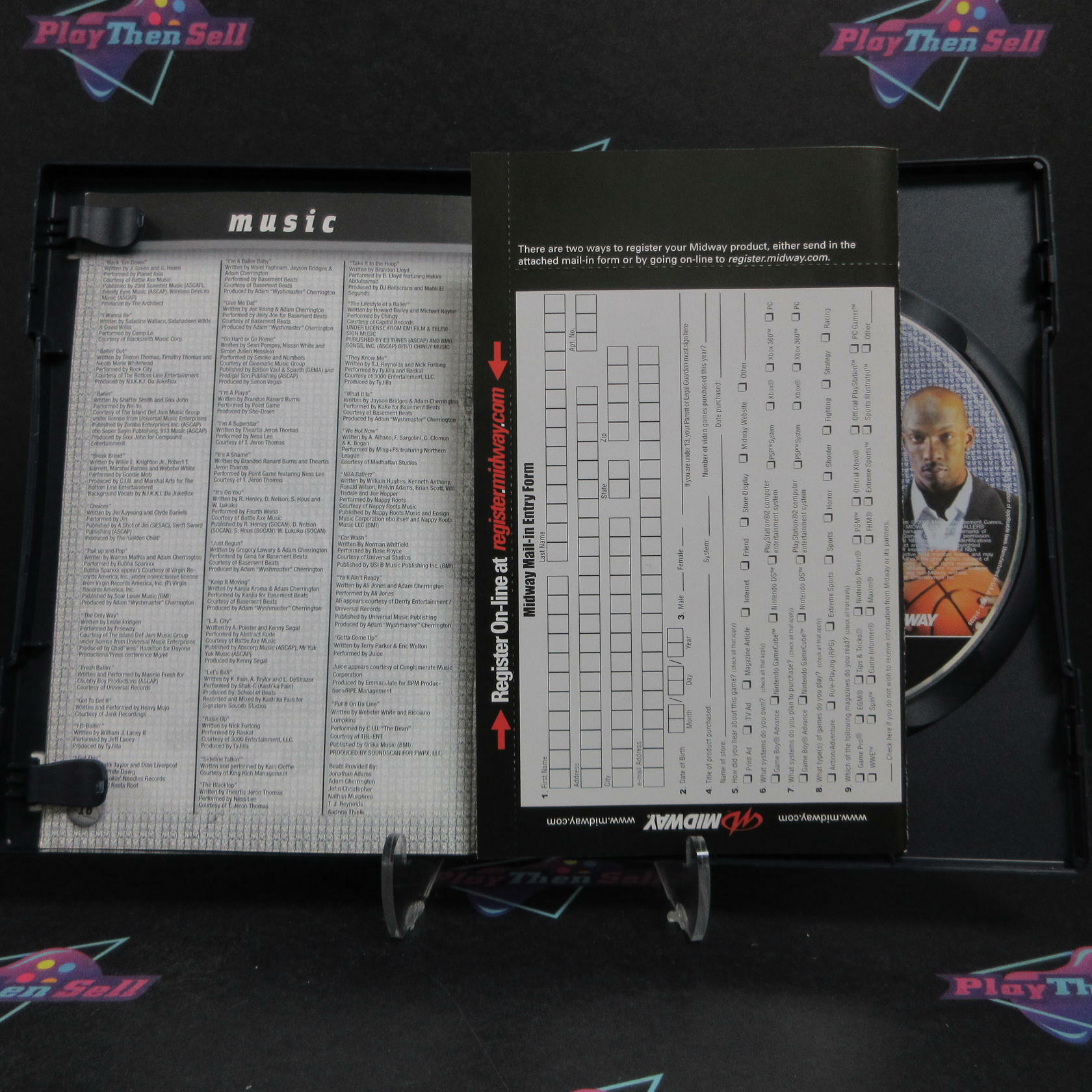 NBA Ballers Phenom PS2 PlayStation 2 + CD / Reg Card Complete - Excellent