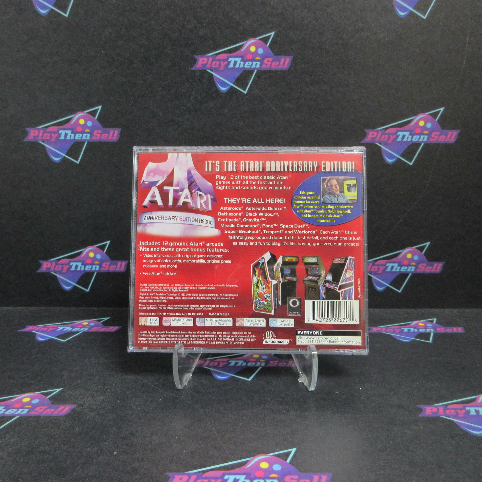 Atari Anniversary Edition Redux PS1 PlayStation 1 Complete - Refurbished