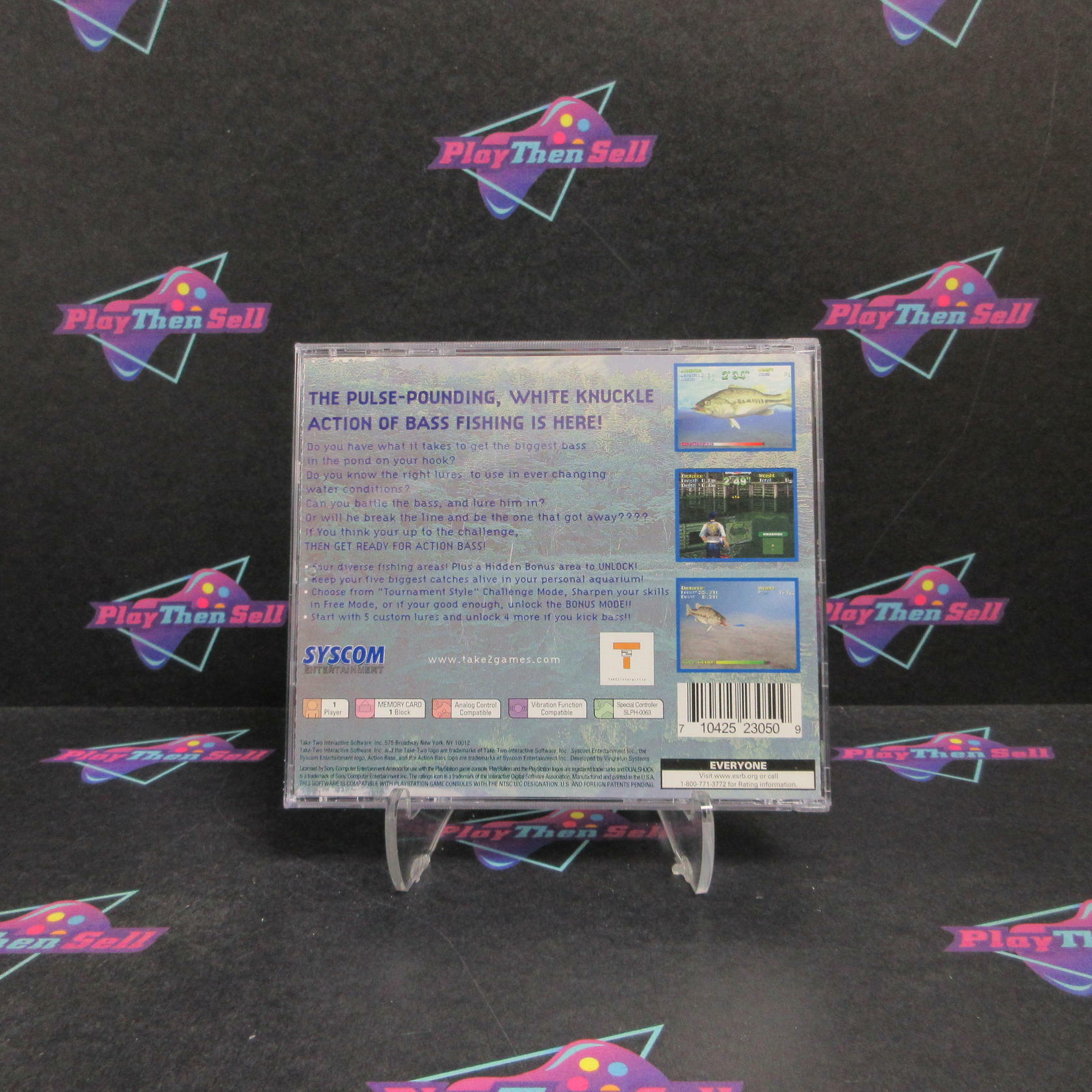 Action Bass PS1 PlayStation 1 - Very Good