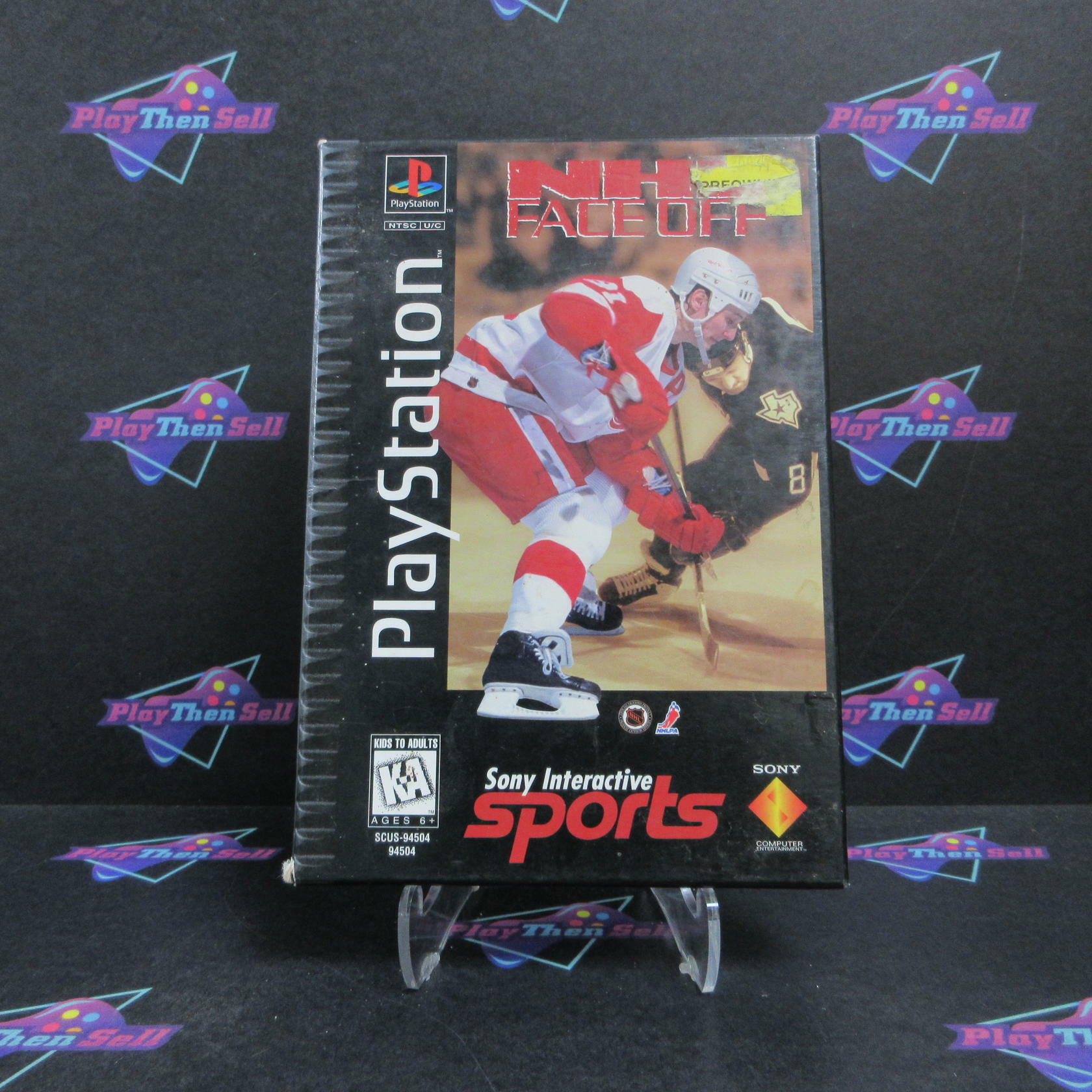 NHL Face Off LongBox PS1 PlayStation 1 Complete - Very Good