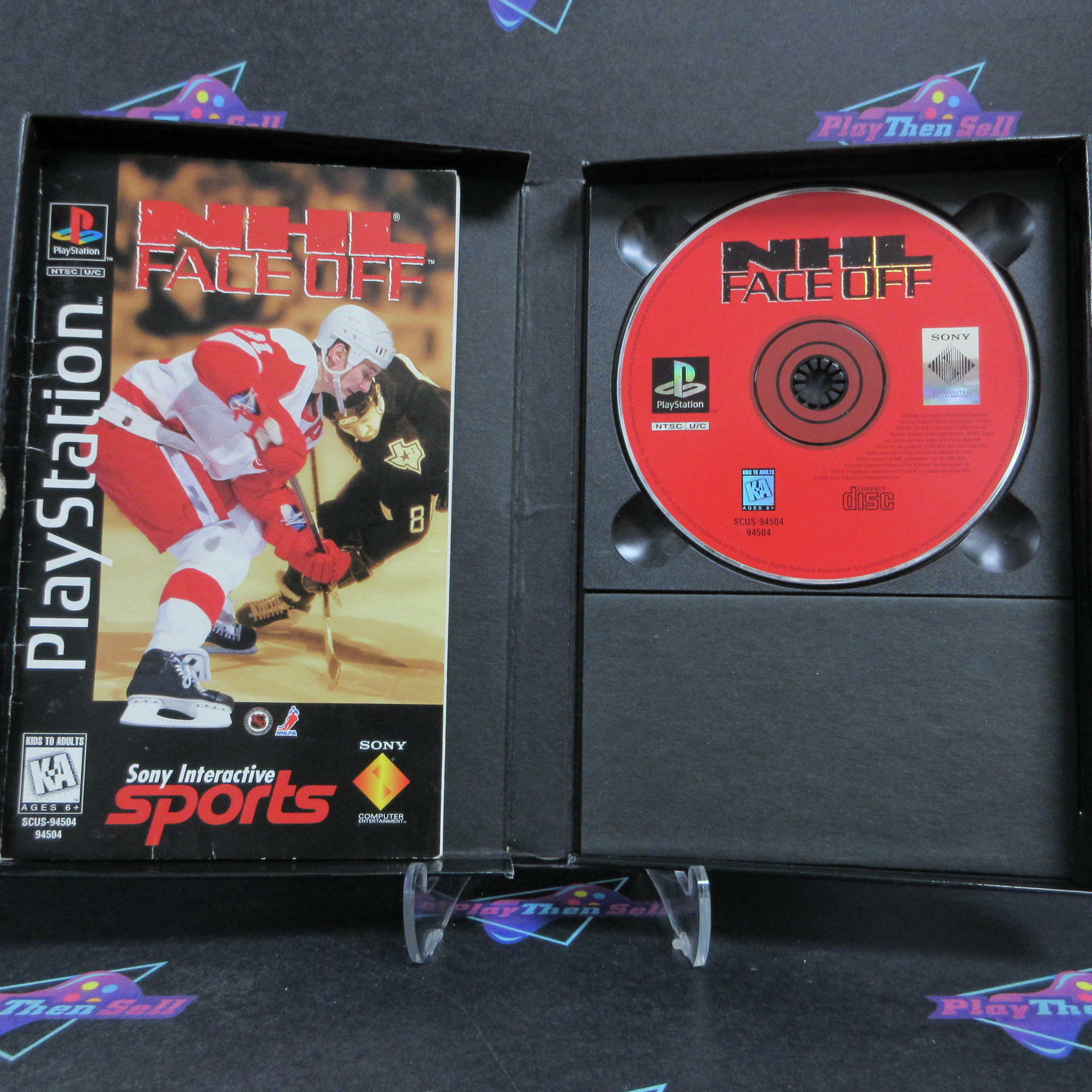NHL Face Off LongBox PS1 PlayStation 1 Complete - Very Good