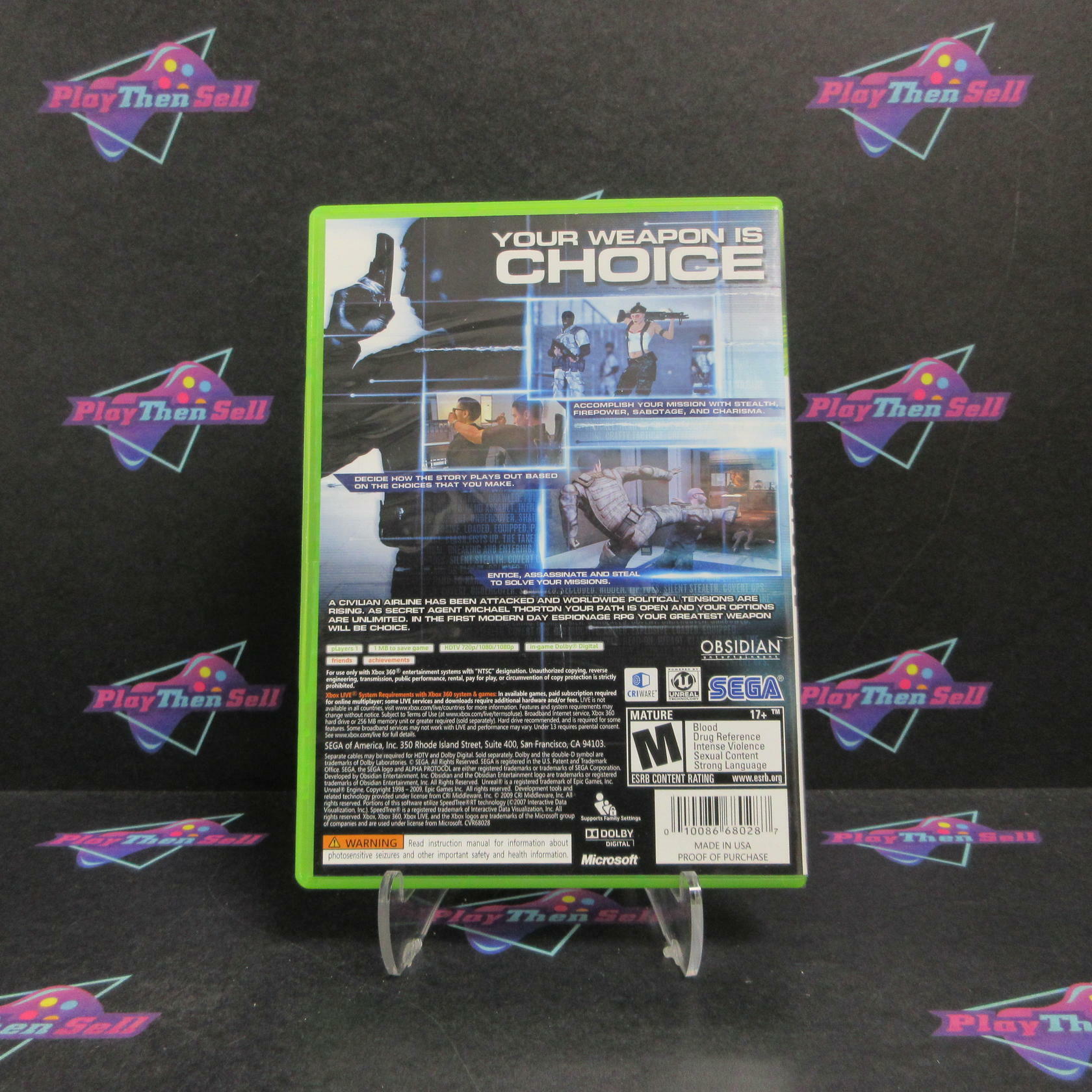 Alpha Protocol The Espionage RPG Xbox 360 - Very Good