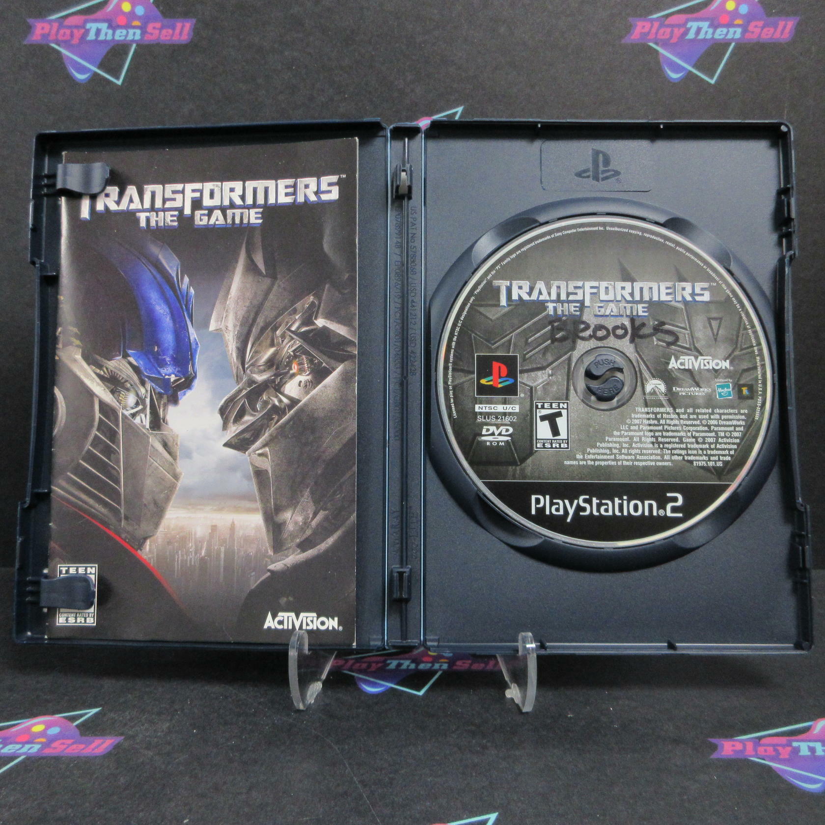 Transformers The Game PS2 PlayStation 2 Complete - Very Good