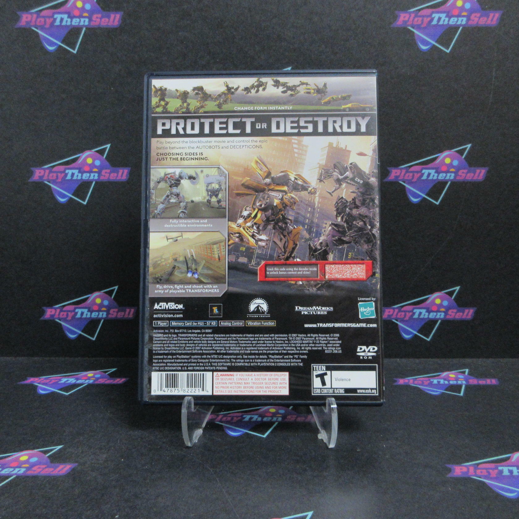 Transformers The Game PS2 PlayStation 2 - Very Good