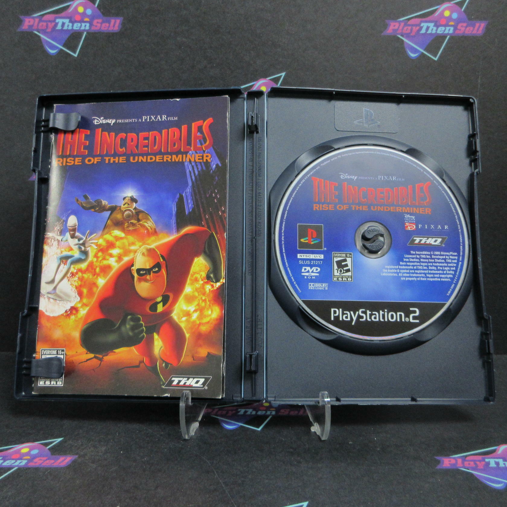 The Incredibles 2 Rise of the Underminer Rental Art PS2 Complete - Very Good