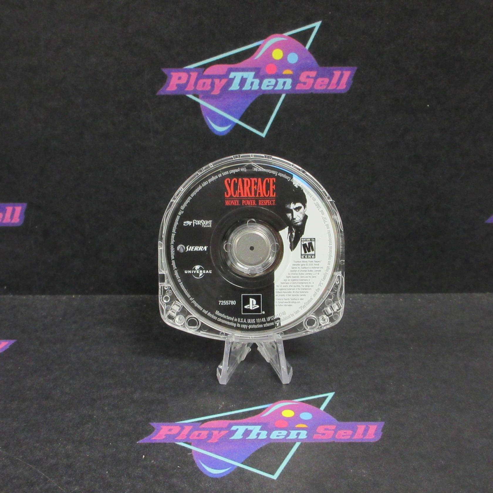 Scarface Money Power Respect Sony PSP Clear UMD Disc Only - Very Good