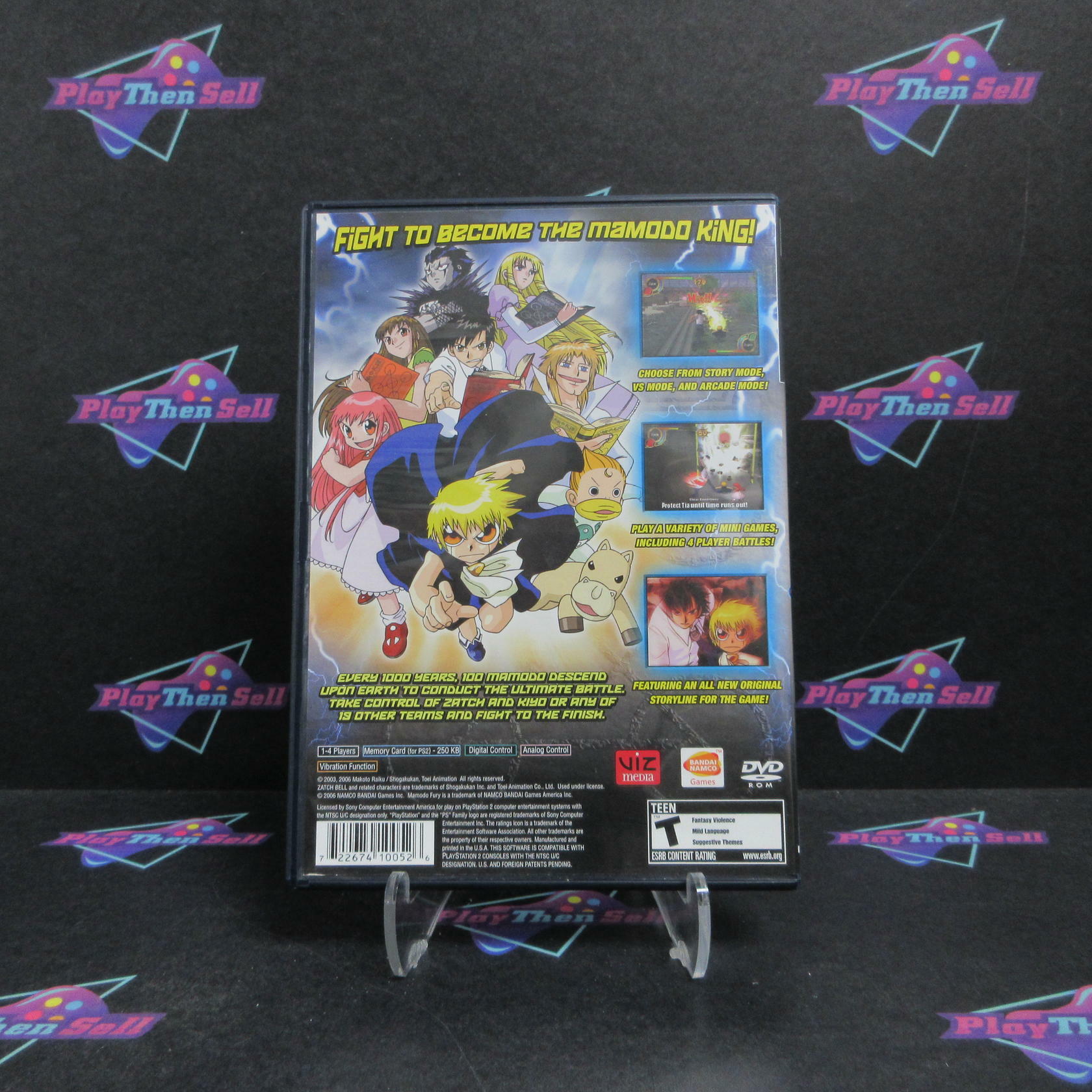 Zatchbell Mamodo Fury PS2 PlayStation 2 Complete - Excellent