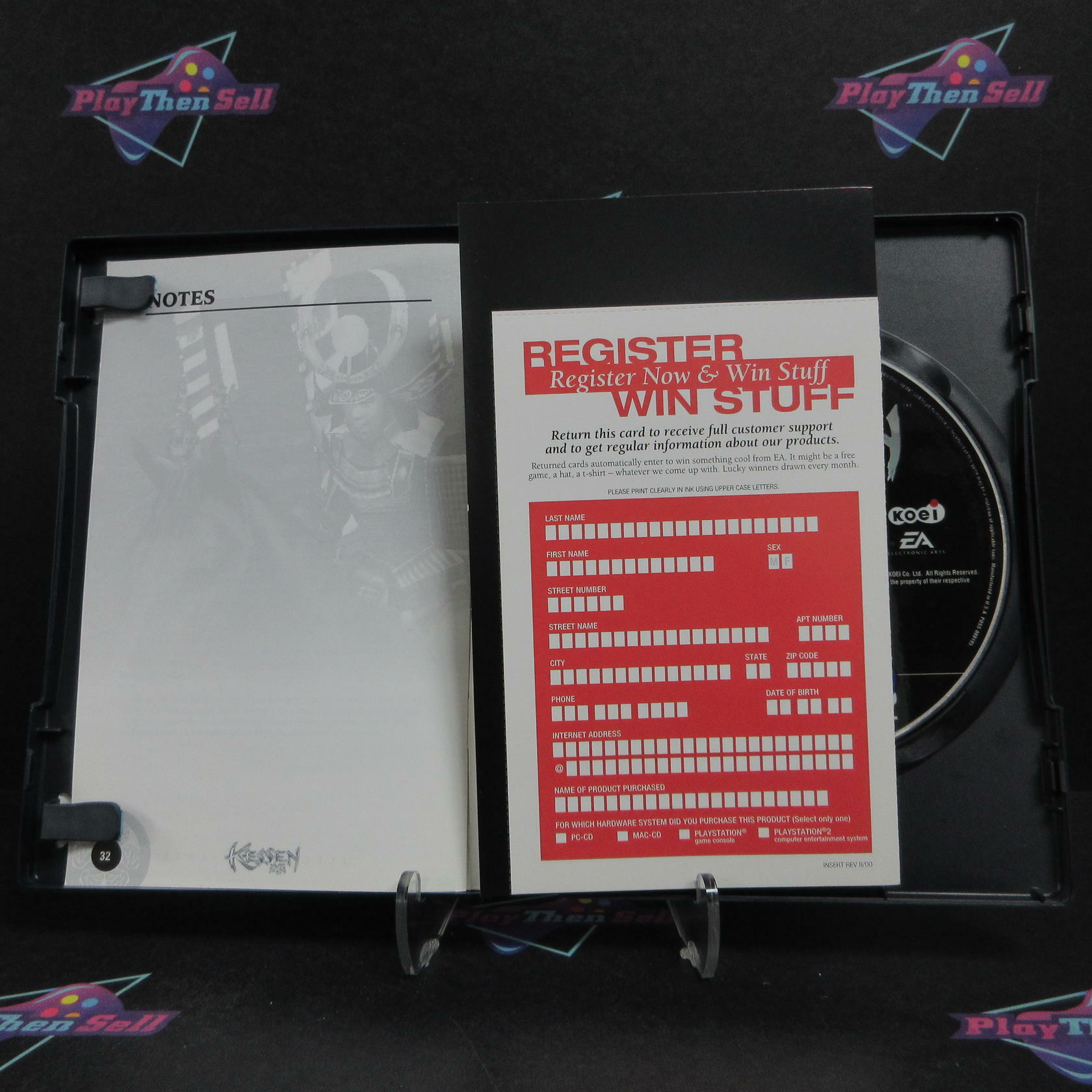 Kessen PS2 PlayStation 2 + Reg Card Complete - Very Good
