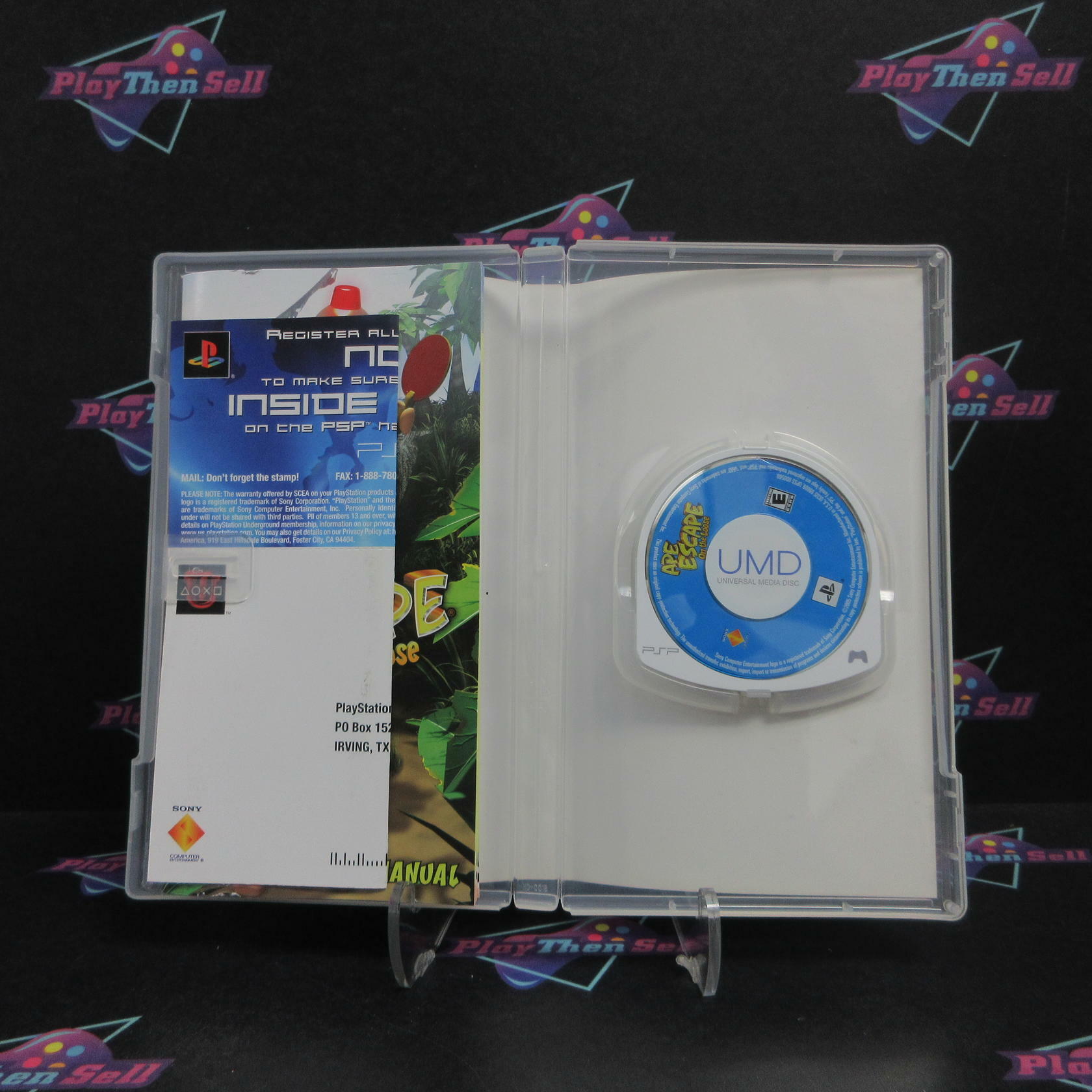 Ape Escape On The Loose Sony PSP + Reg Card Complete - Refurbished