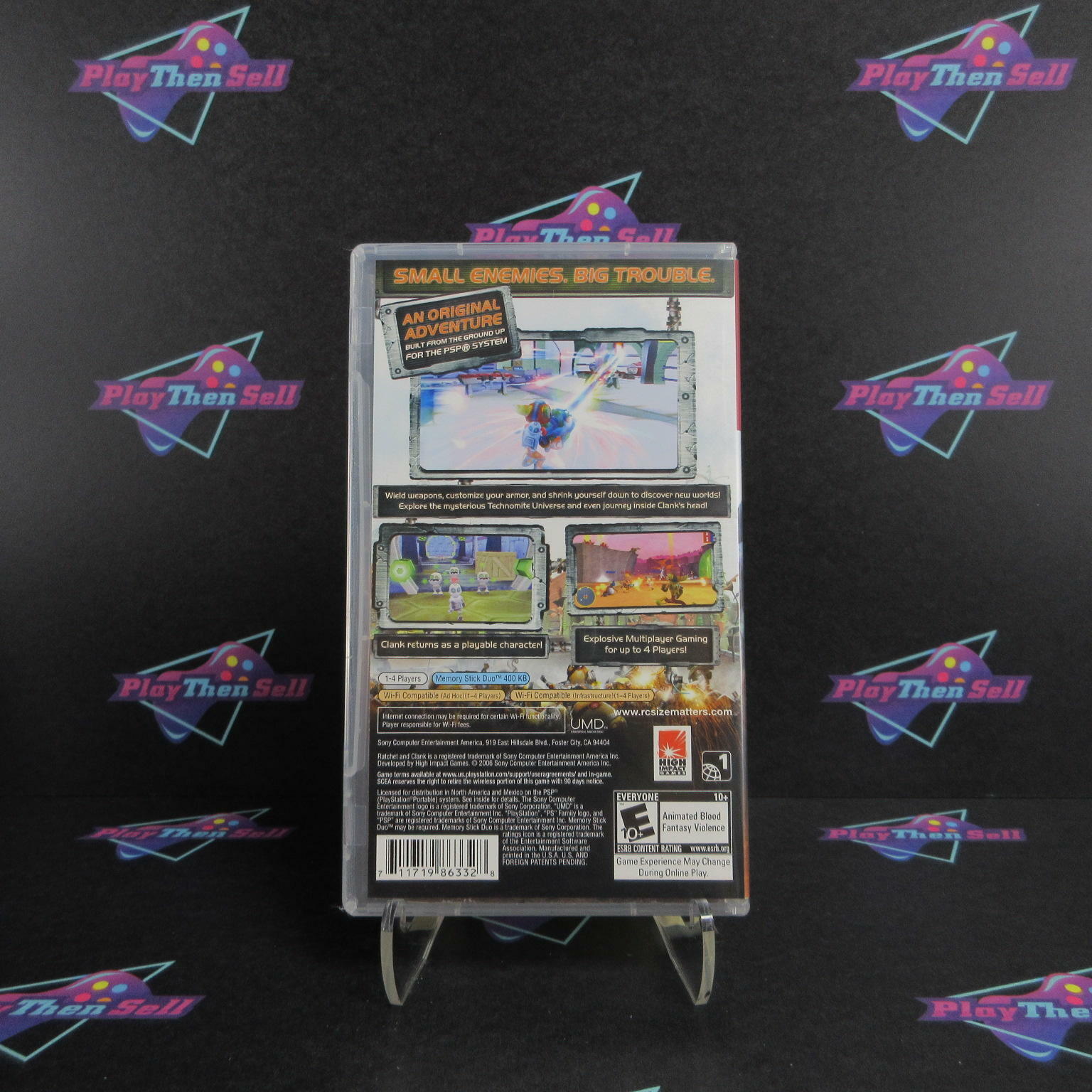 Ratchet & Clank Size Matters Sony PSP GH + Reg Card Complete - Refurbished