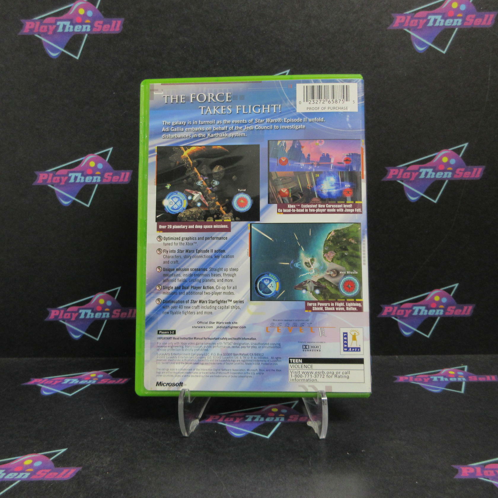 Star Wars Jedi Starfighter Xbox + Reg Card Complete - Refurbished