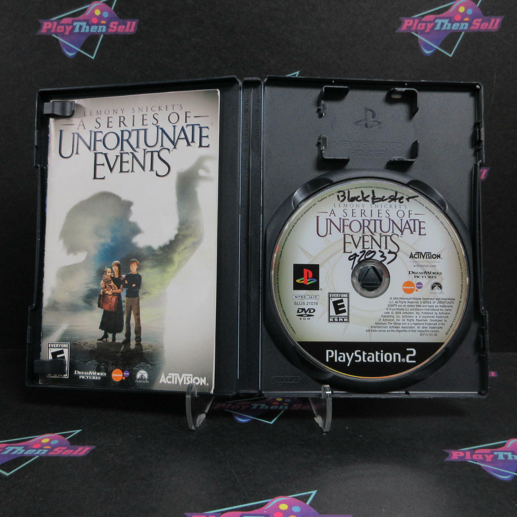 A Series of Unfortunate Events PS2 PlayStation 2 Complete - Very Good