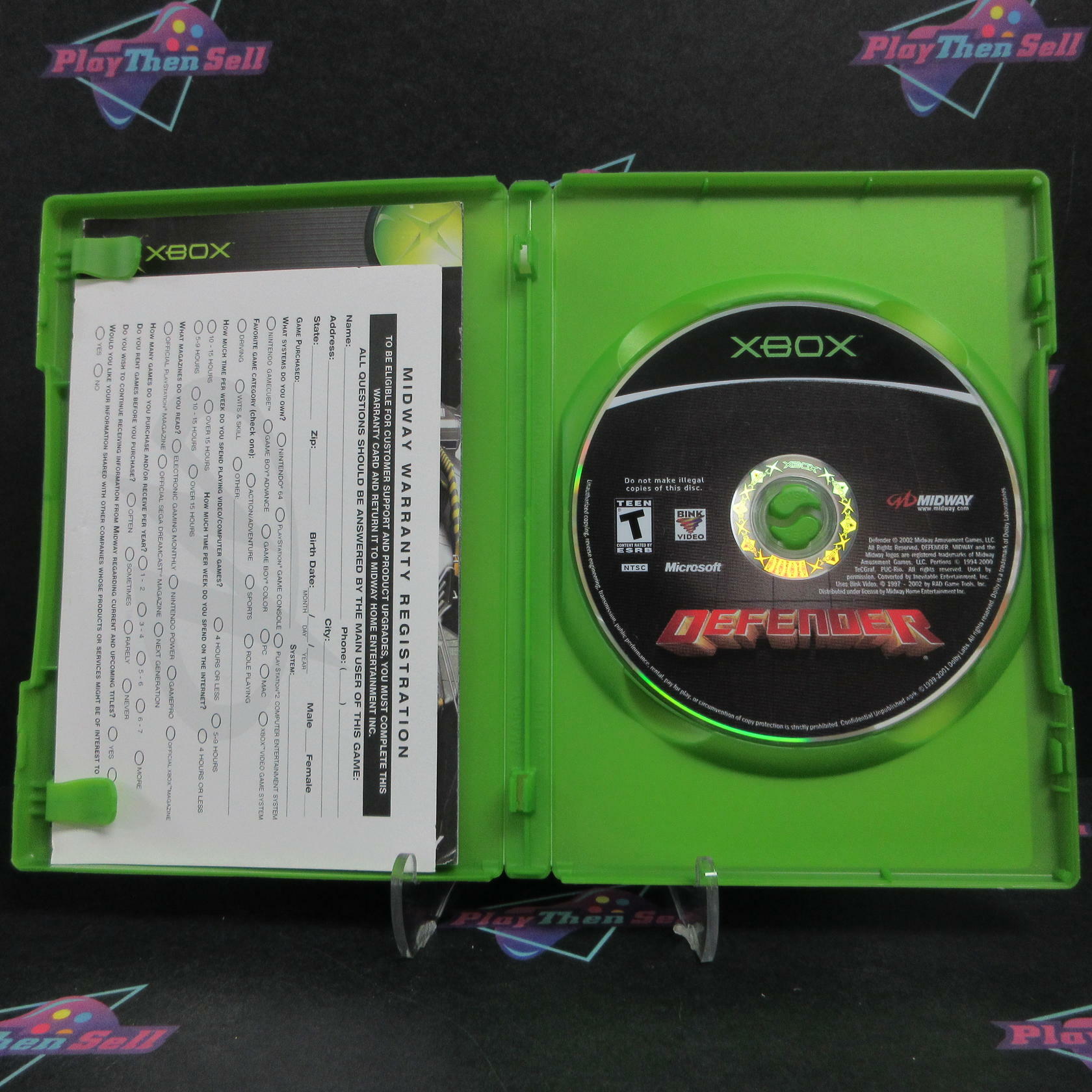 Defender Xbox + Reg Card Complete - Refurbished