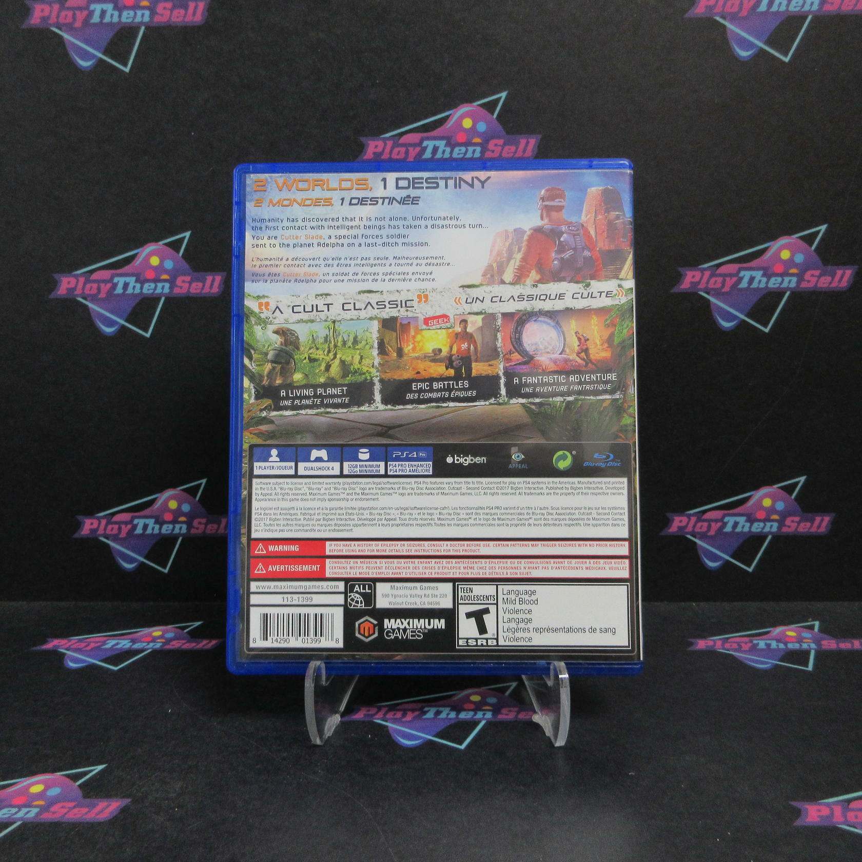 Outcast Second Contact PS4 PlayStation 4 Complete - Refurbished