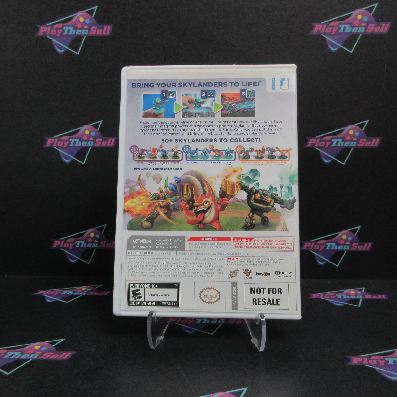 Skylanders Spyro's Adventure Nintendo Wii Complete - Very Good