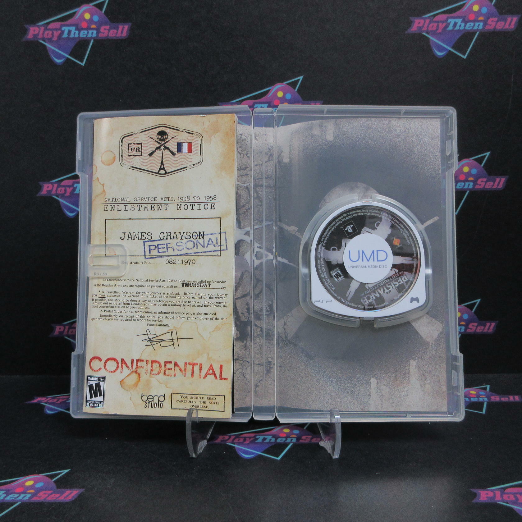 Resistance Retribution Sony PSP + Reg Card Complete - Very Good