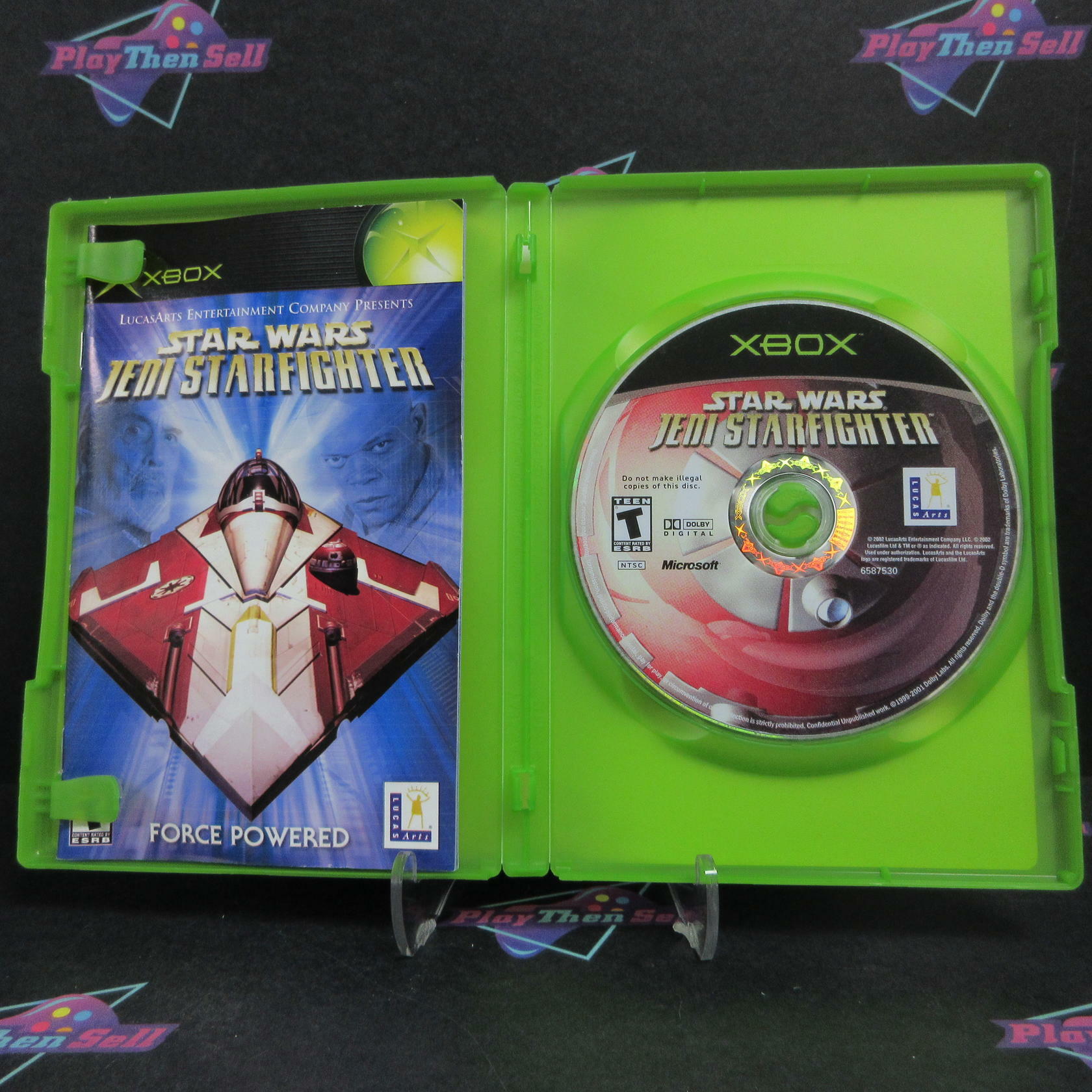 Star Wars Jedi Starfighter Xbox + Reg Card Complete - Excellent