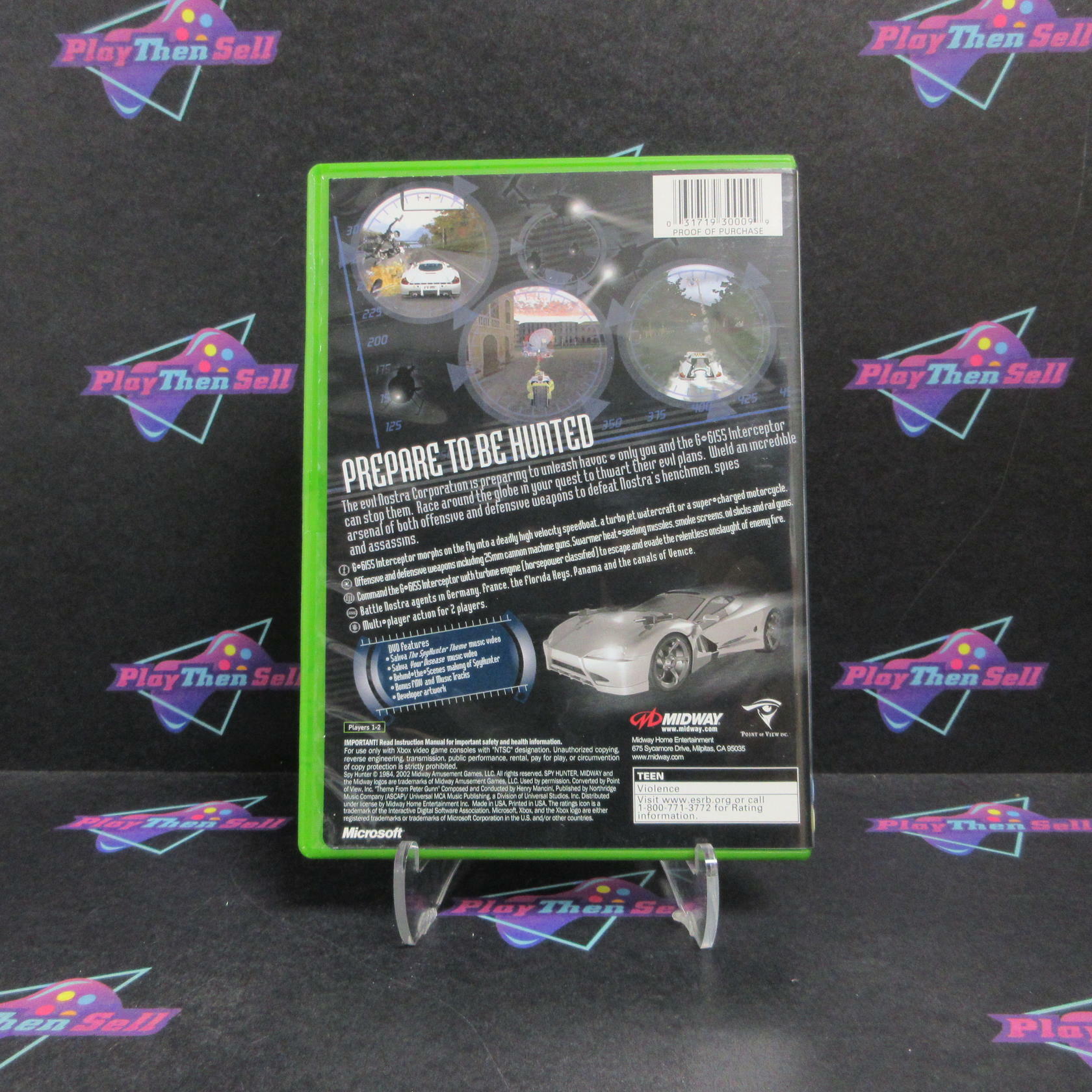 Spy Hunter Xbox PH + Reg Card Complete - Refurbished