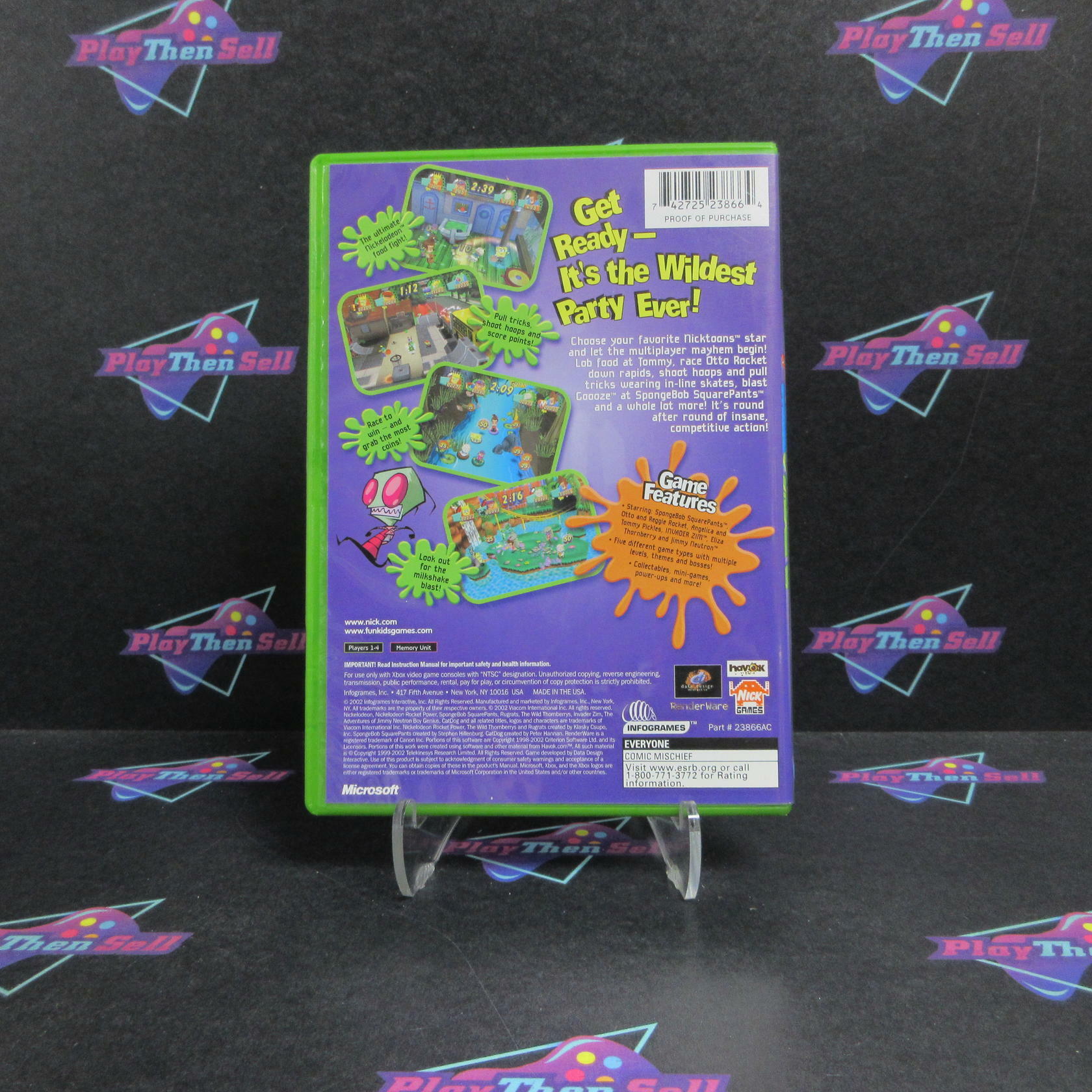 Nickelodeon Party Blast Xbox Complete - Excellent