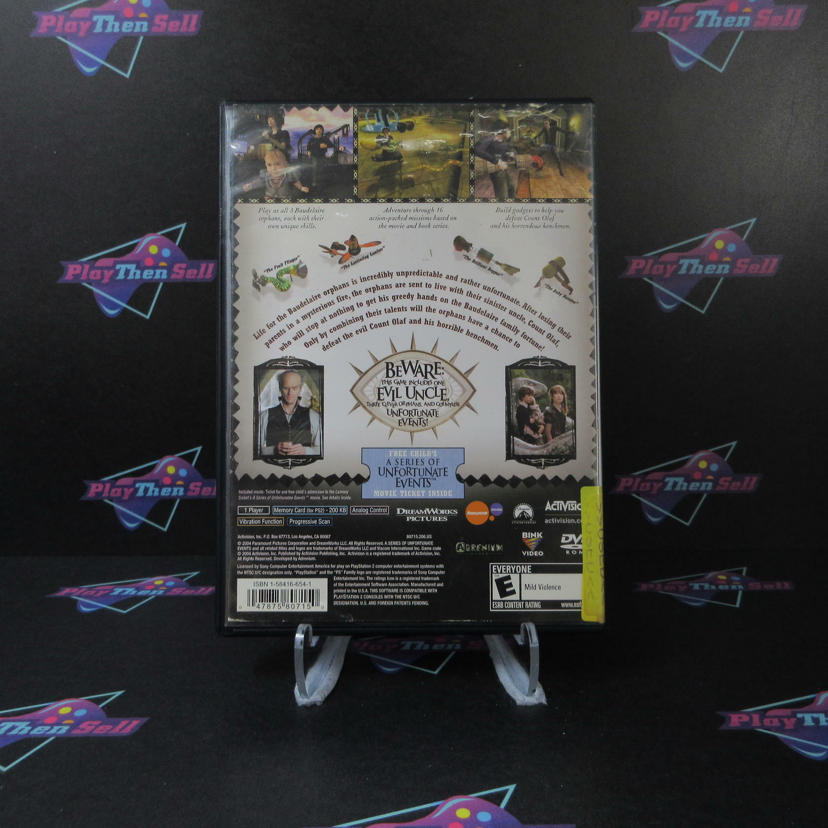 A Series of Unfortunate Events PS2 PlayStation 2 Complete - Very Good