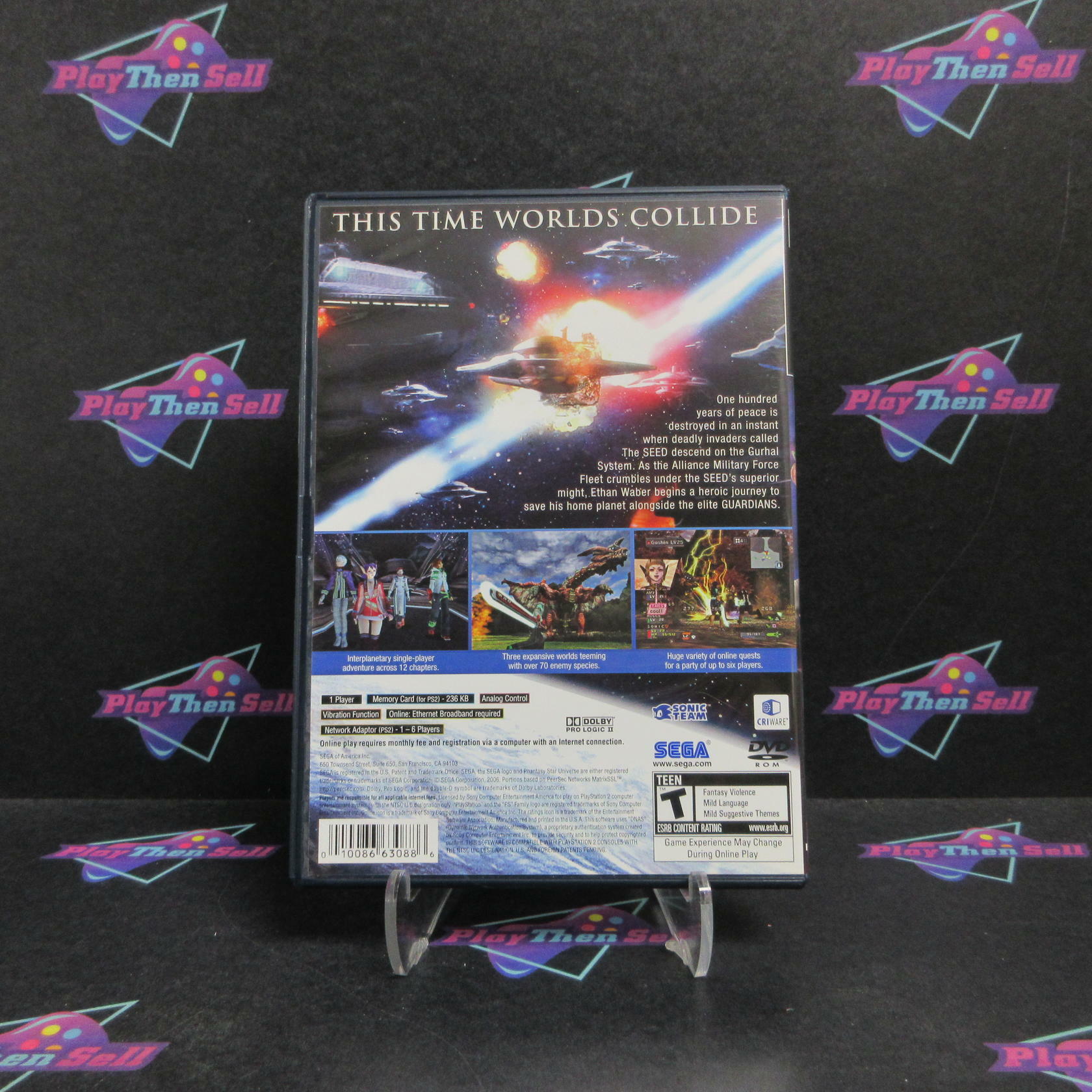 Phantasy Star Universe PS2 PlayStation 2 Complete