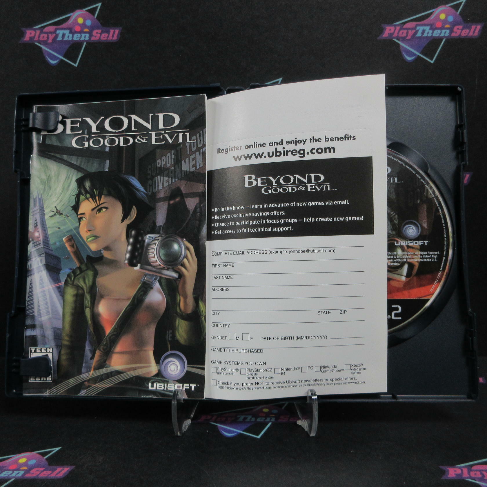 Beyond Good & Evil PS2 PlayStation 2 + Reg Card Complete - Excellent