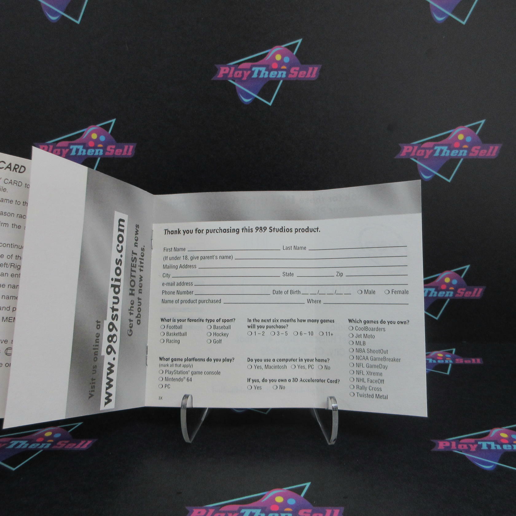 3 Xtreme PS1 PlayStation 1 + Reg Card Complete - Refurbished