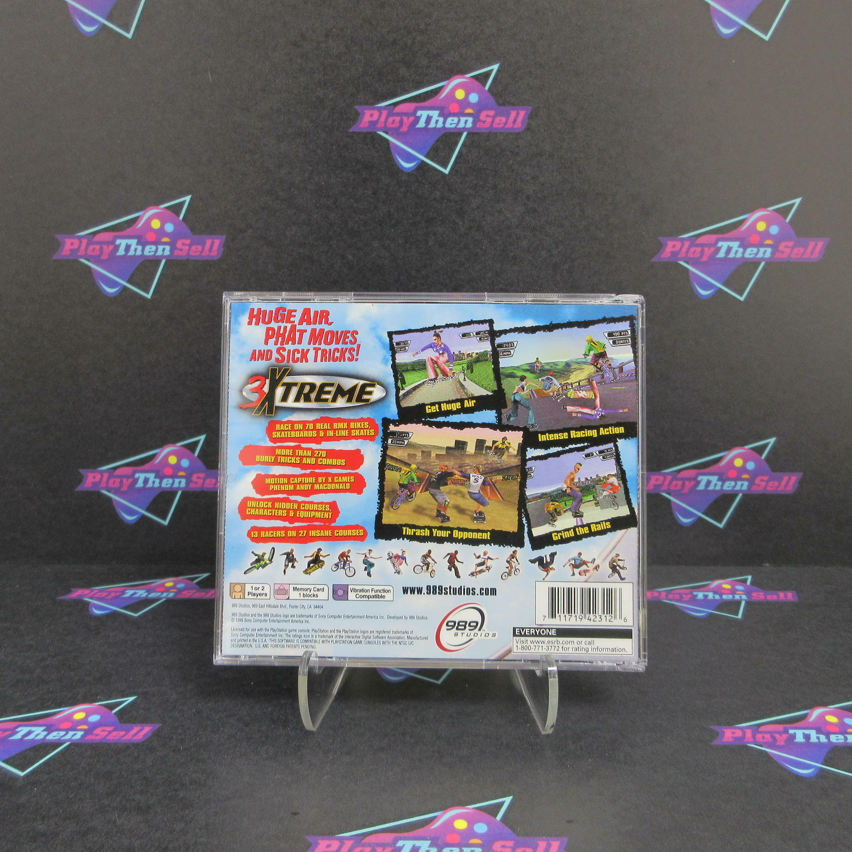 3 Xtreme PS1 PlayStation 1 + Reg Card Complete - Refurbished