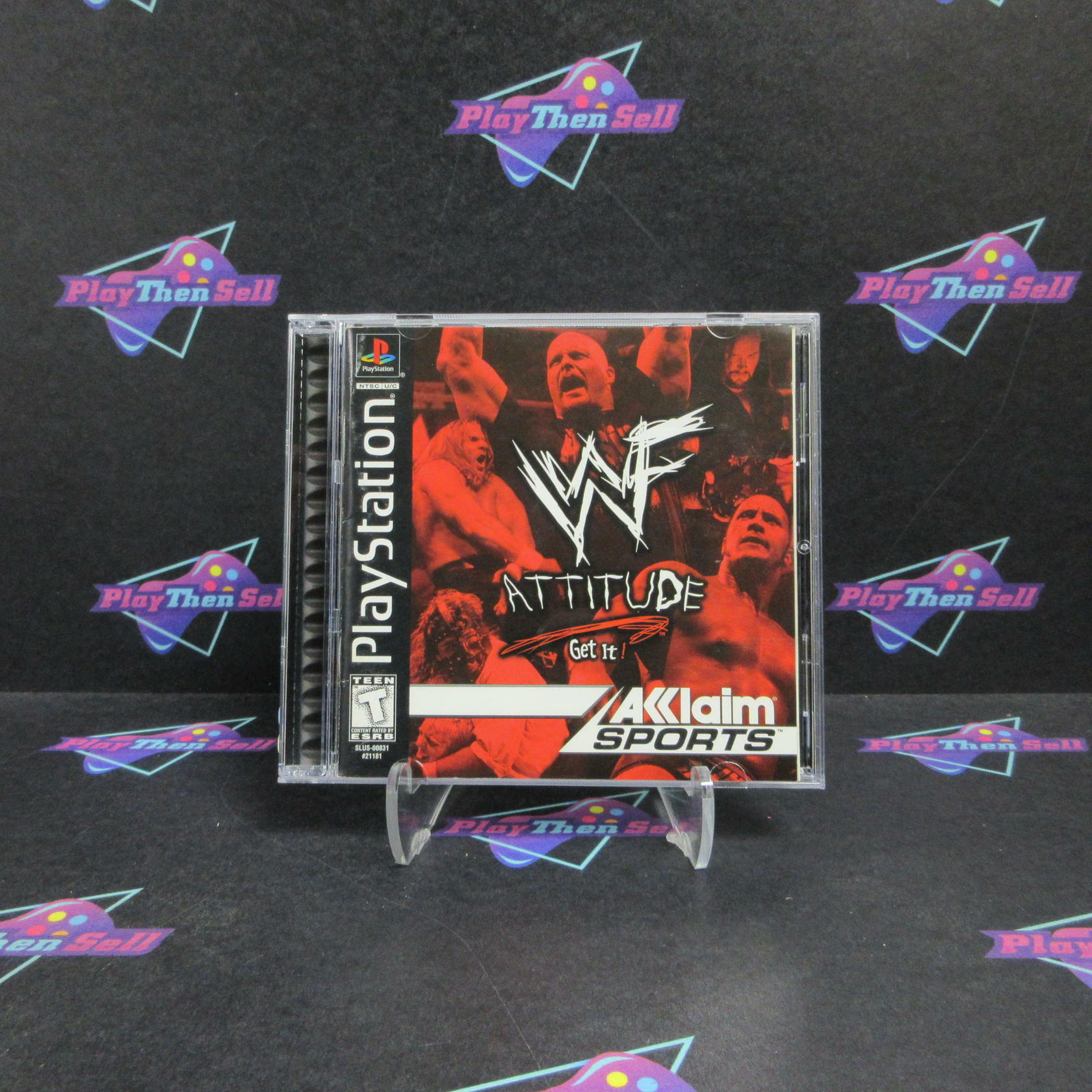 WWF Attitude PS1 PlayStation 1 + Reg Card Complete - Refurbished