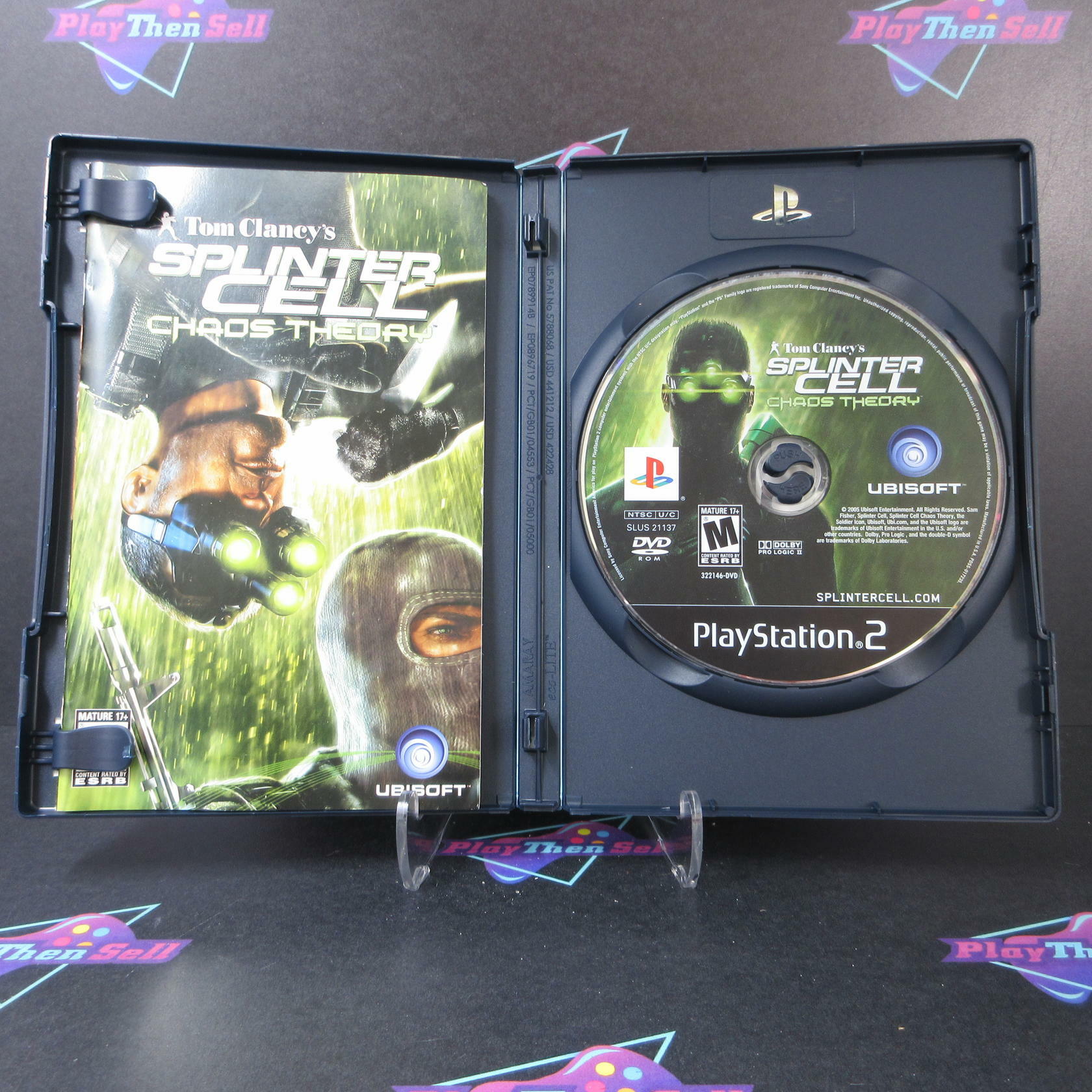 Tom Clancy's Splinter Cell Chaos Theory PS2 + Reg Card Complete - Very Good