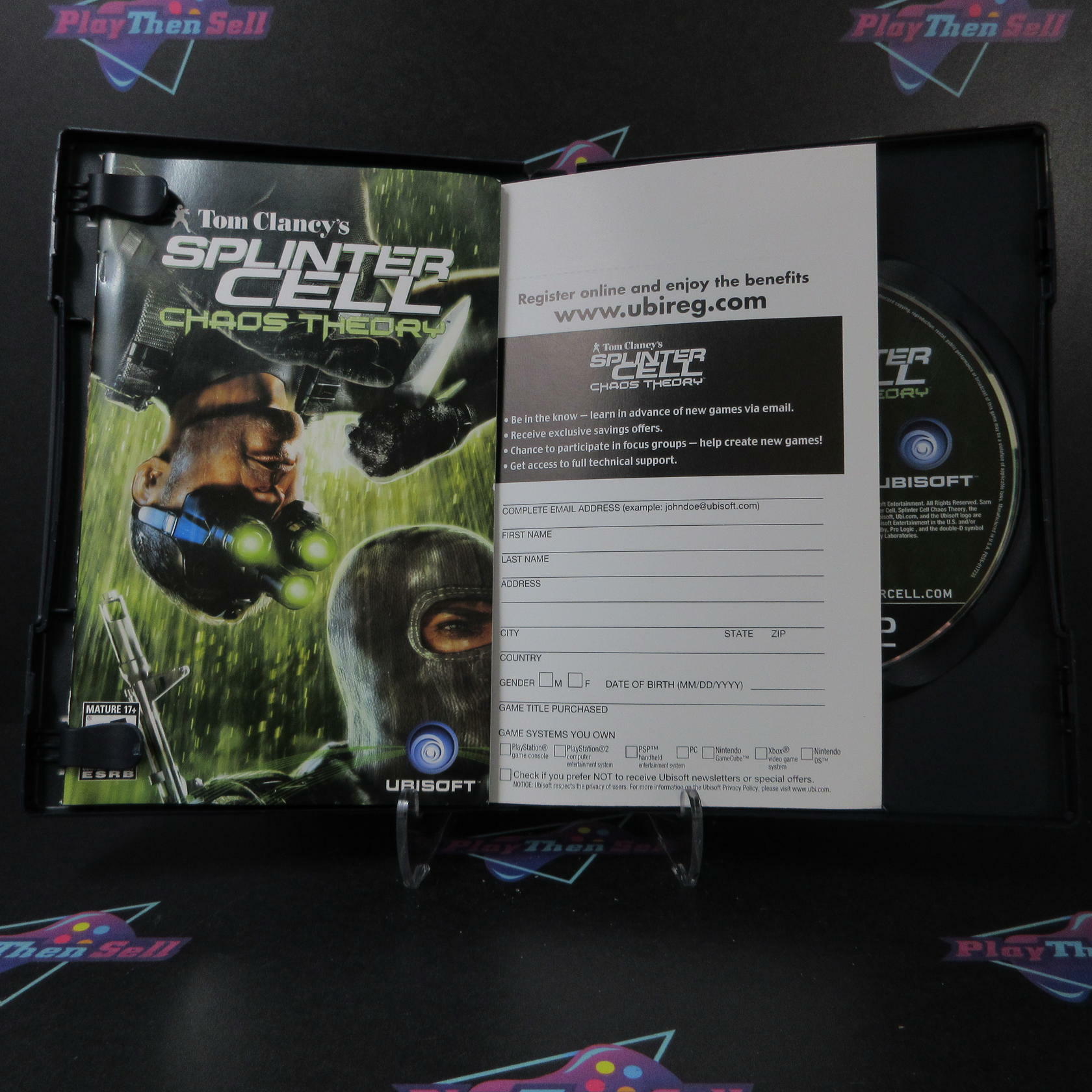 Tom Clancy's Splinter Cell Chaos Theory PS2 + Reg Card Complete - Very Good
