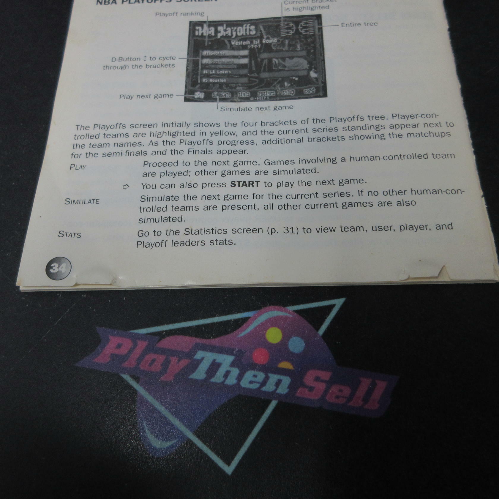 NBA Live 97 PS1 PlayStation 1 Complete - Very Good