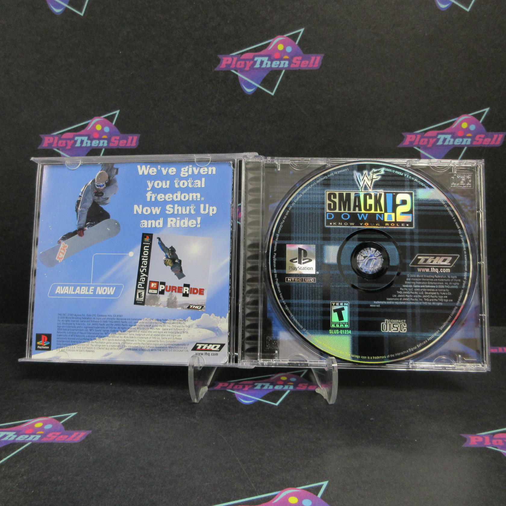 WWF Smackdown 2 Know Your Role PS1 PlayStation 1 Complete - Very Good