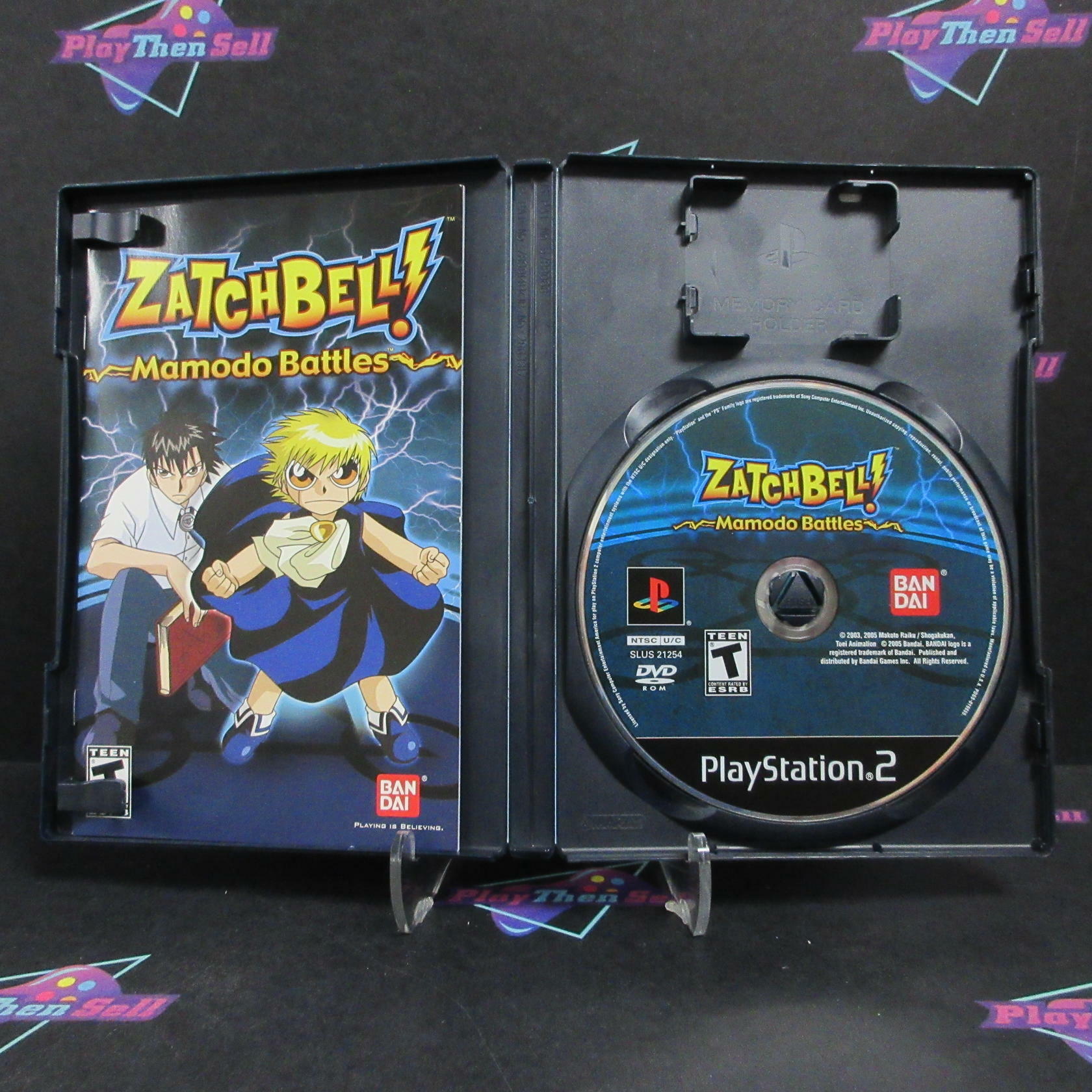 Zatch Bell Mamodo Battles PS2 PlayStation 2 + Trading Card Complete - Very Good